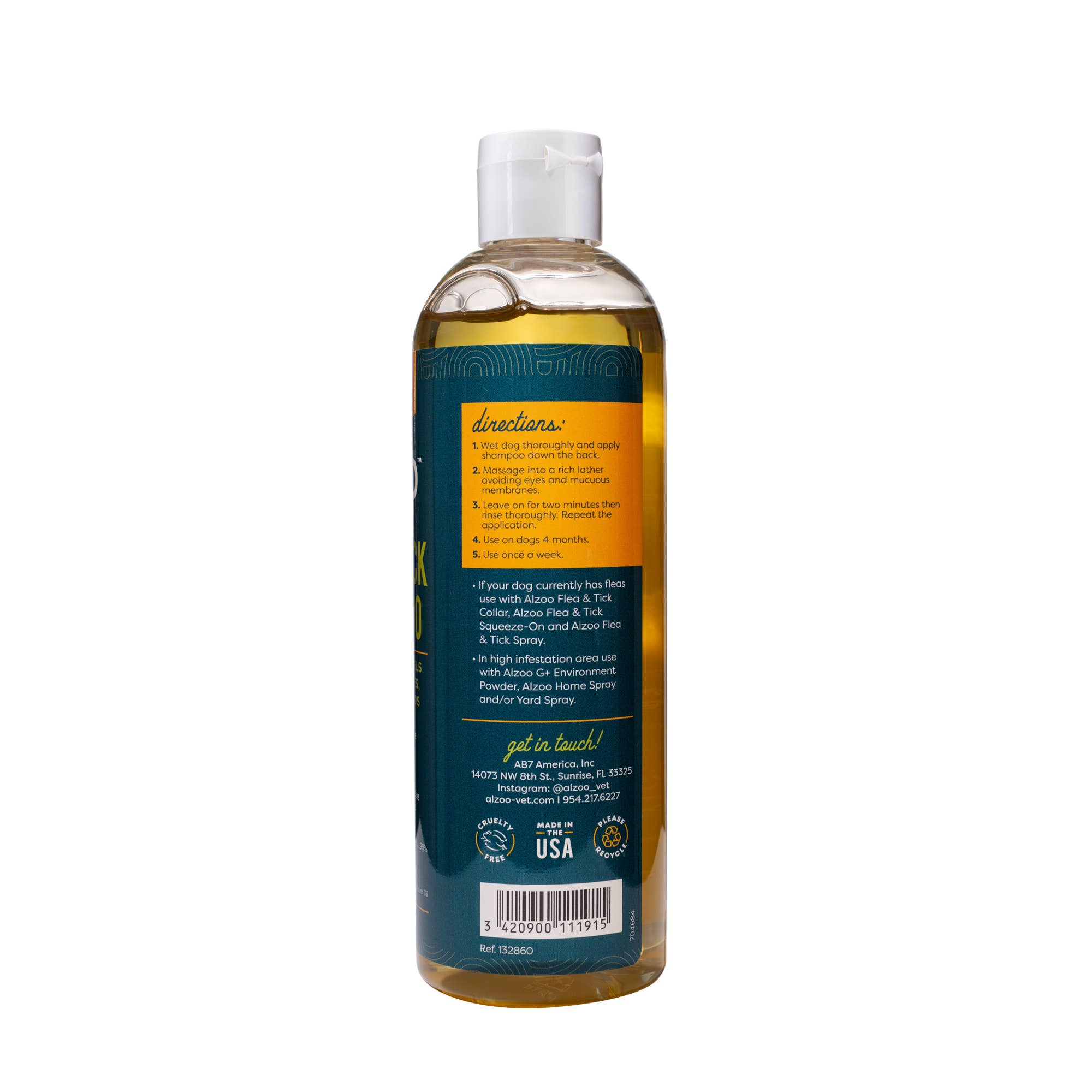ALZOO™ Plant-Based Flea and Tick Repellent Shampoo for Dogs