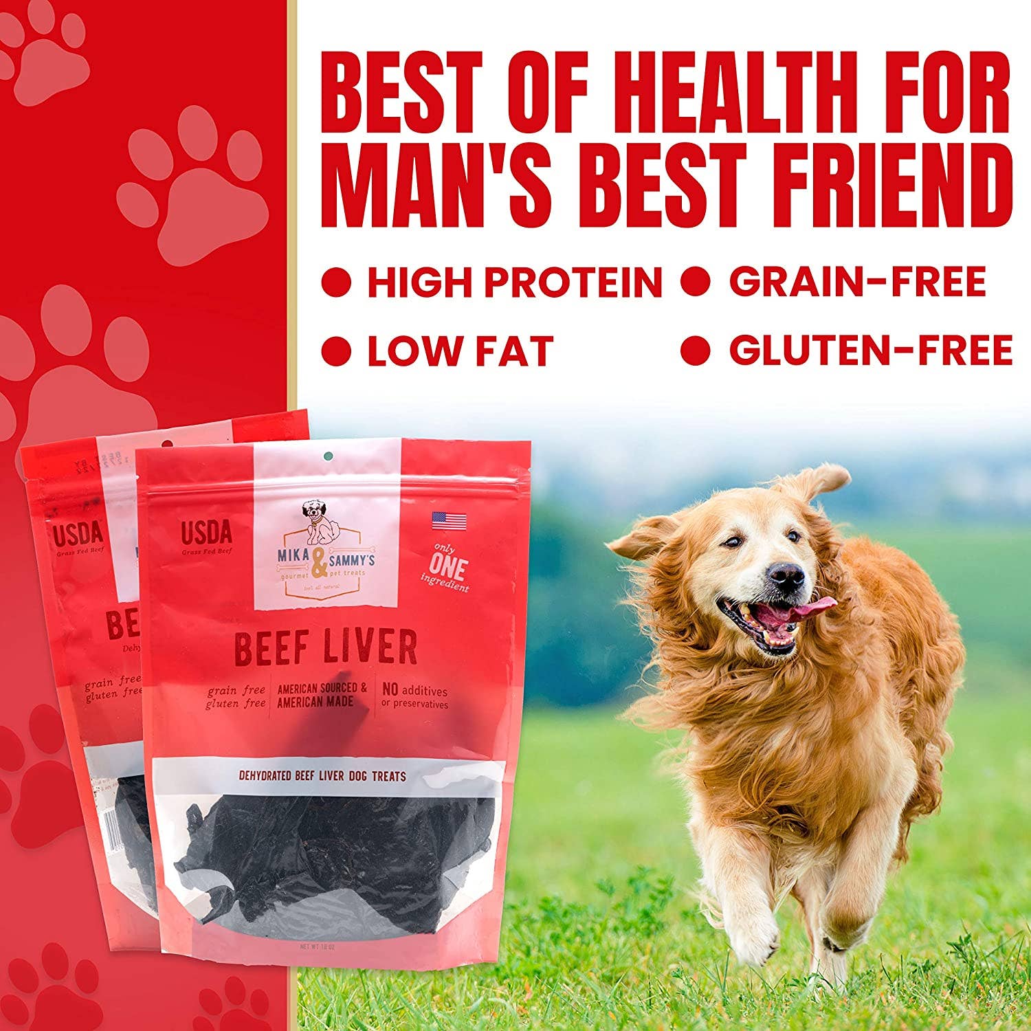 Mika and Sammy's Blazin' Beef aka Beef Liver Dog Treats 5 oz.