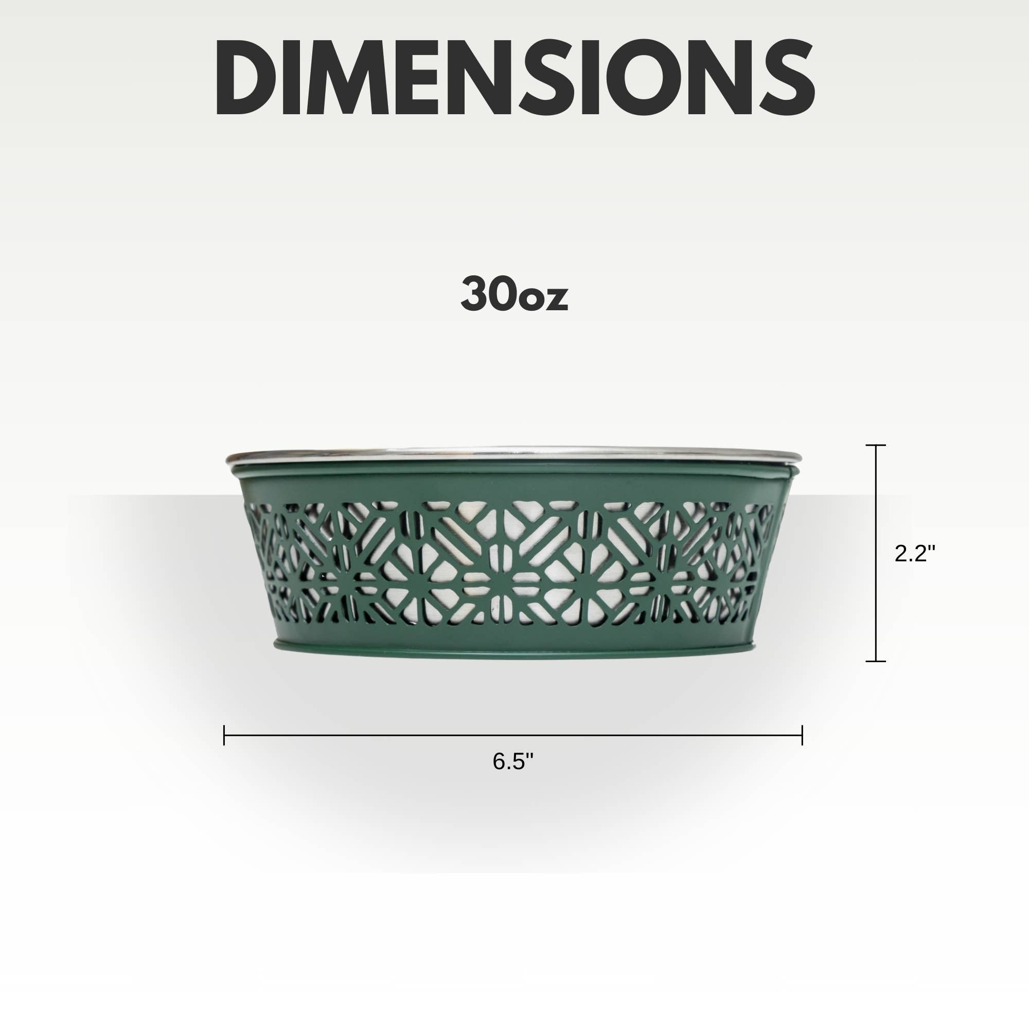 Jojo Modern Pets - Eco-friendly Stainless Steel Farmhouse Dog Bowl - Dark Green