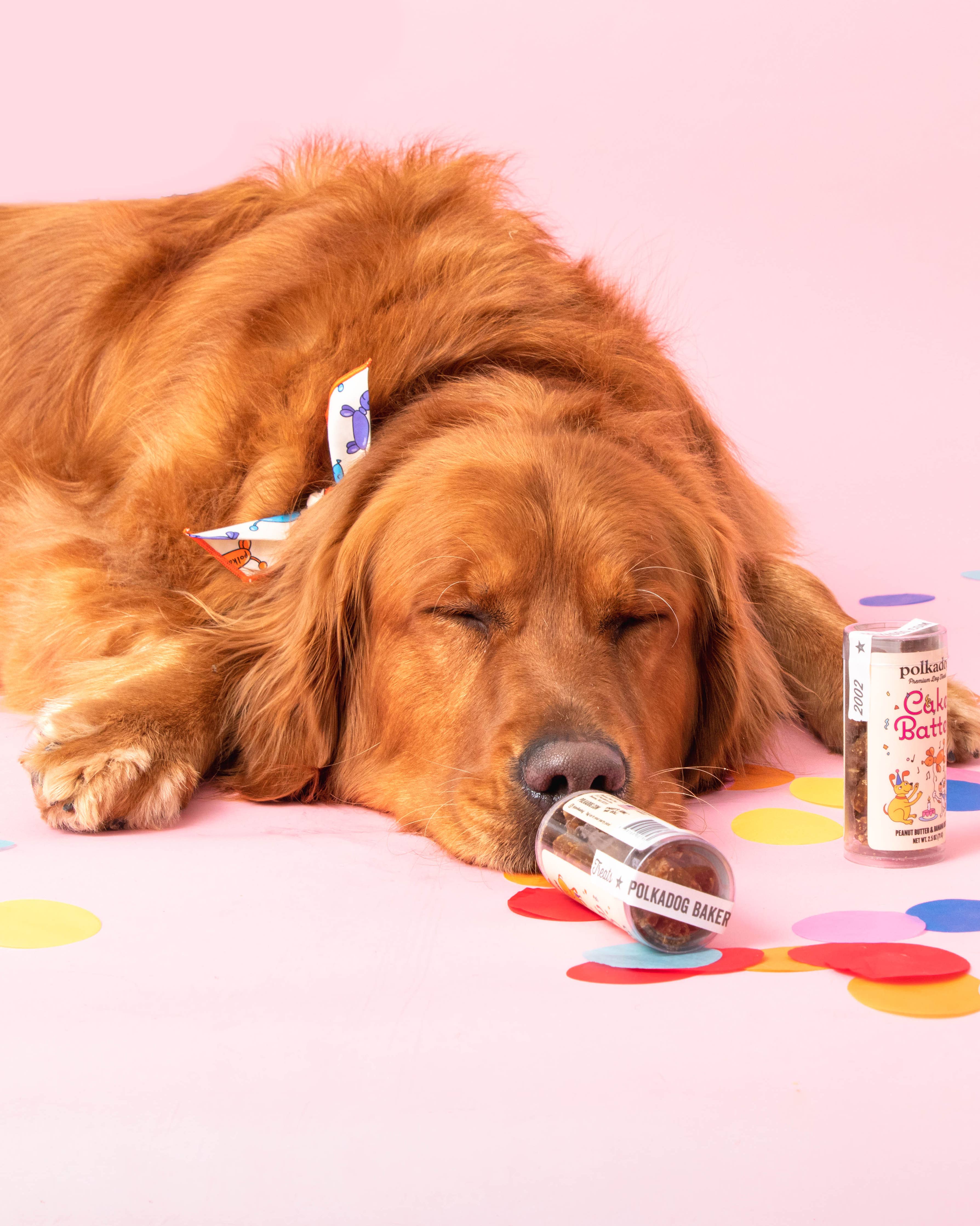 Polkadog - Mini Tube: Cake Batter, Peanut Butter & Banana - 2.5oz