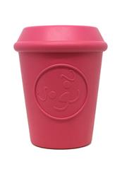 SodaPup Coffee Cup Durable Natural Rubber Dog Chew Toy and Treat Dispenser for Aggresive Chewers, Guaranteed Tough