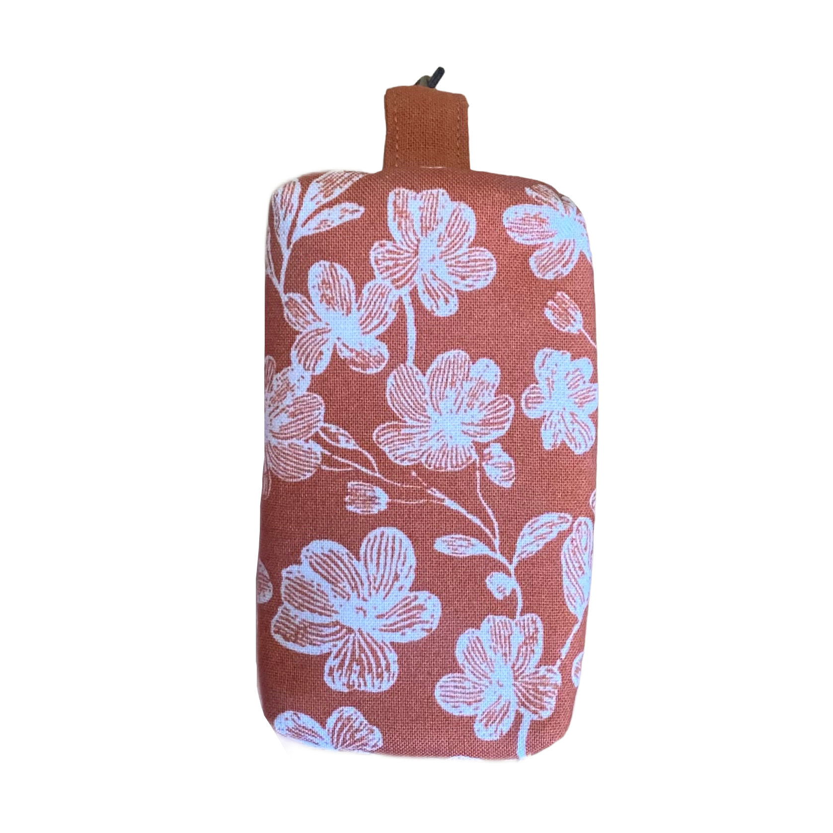 Old Dog, New Style - Rust Floral Dog Poop Bag Holder