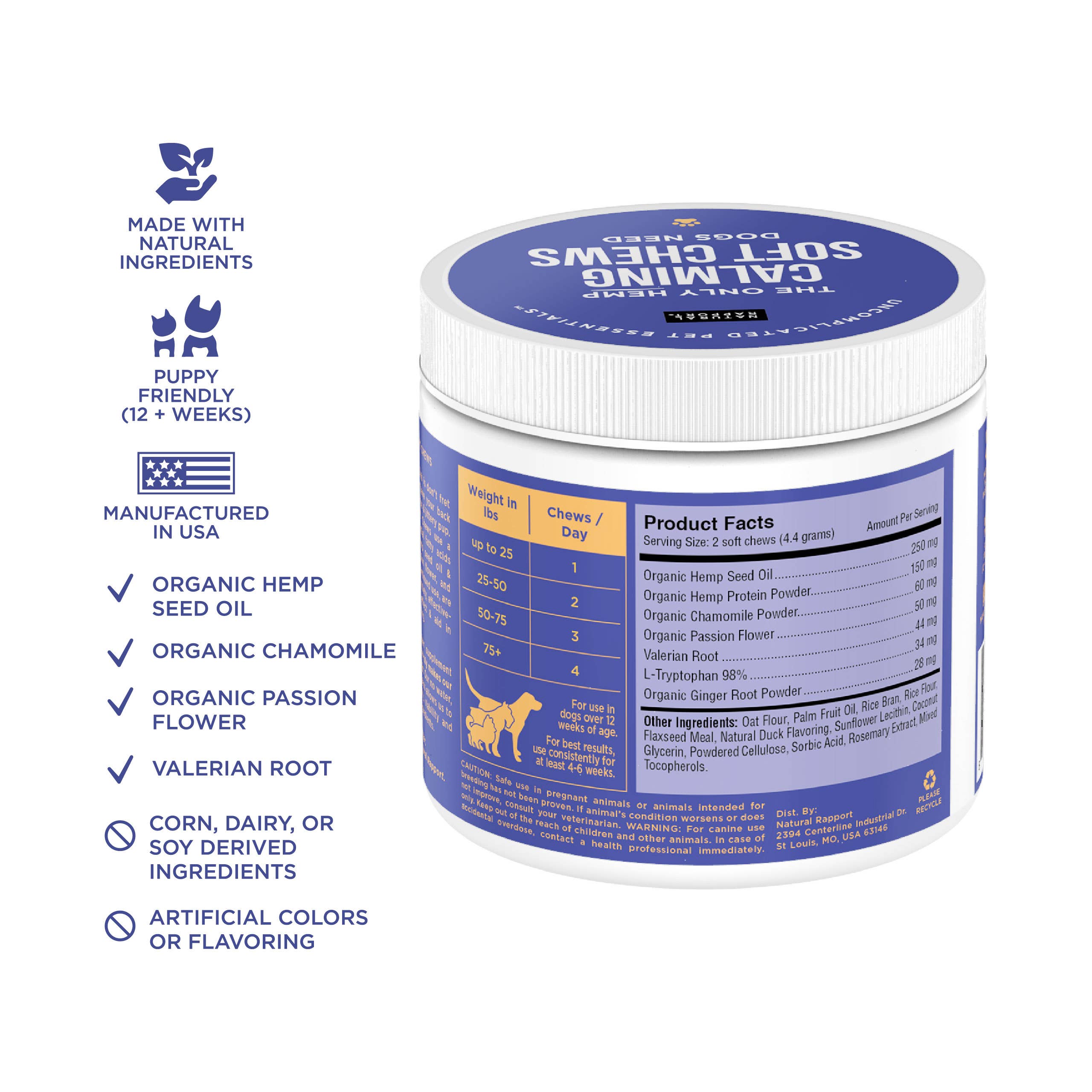 Natural Rapport - The Only Calming Soft Chews Dogs Need