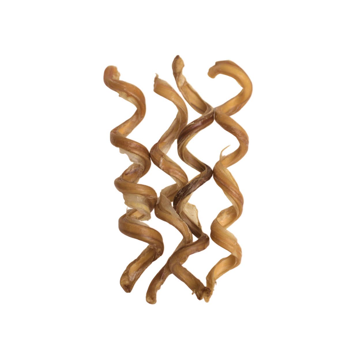 Natural Beef Curly Bully Stick Dog Treats - 7"-10"