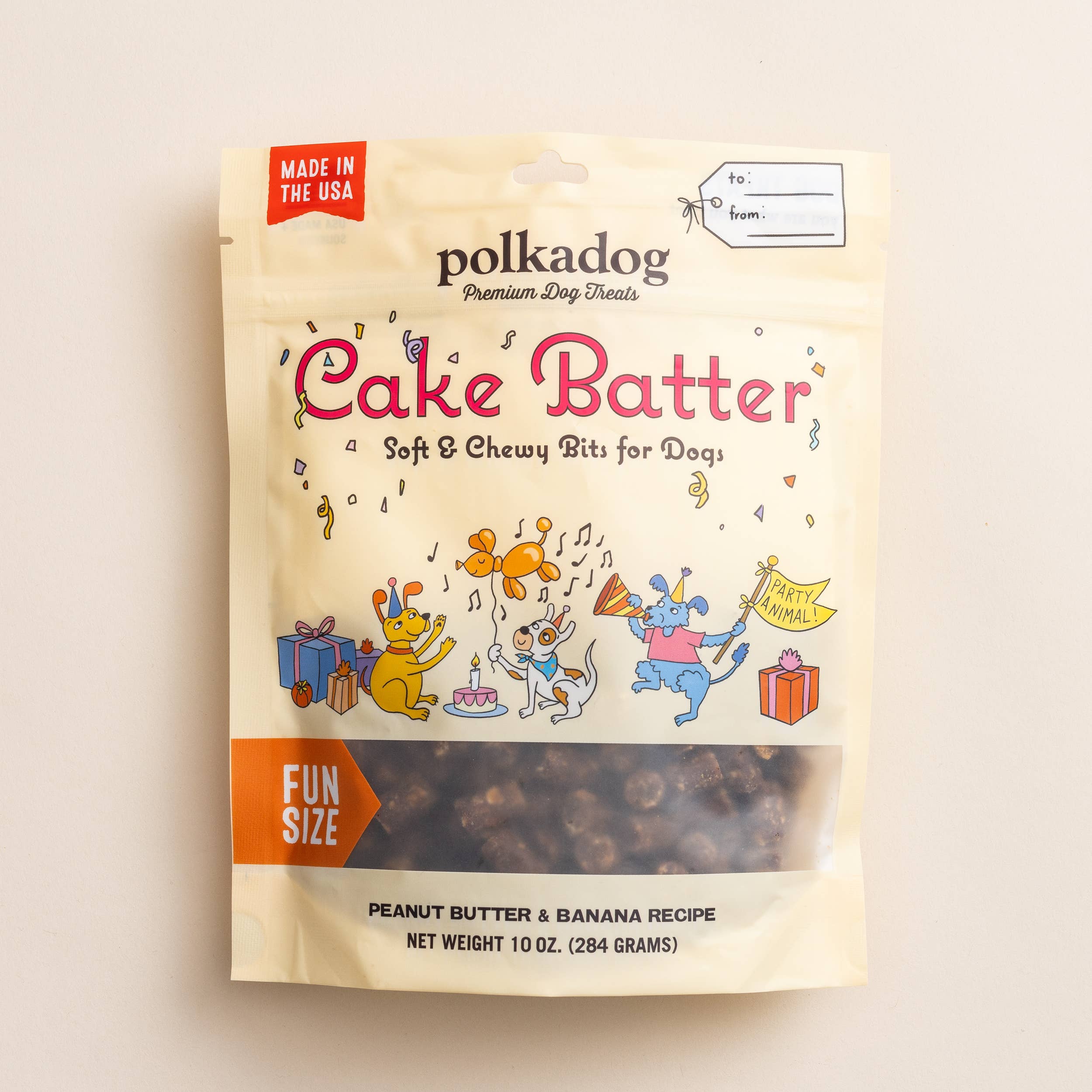Polkadog - Cake Batter, Peanut Butter & Banana - 10oz - Dog Treats