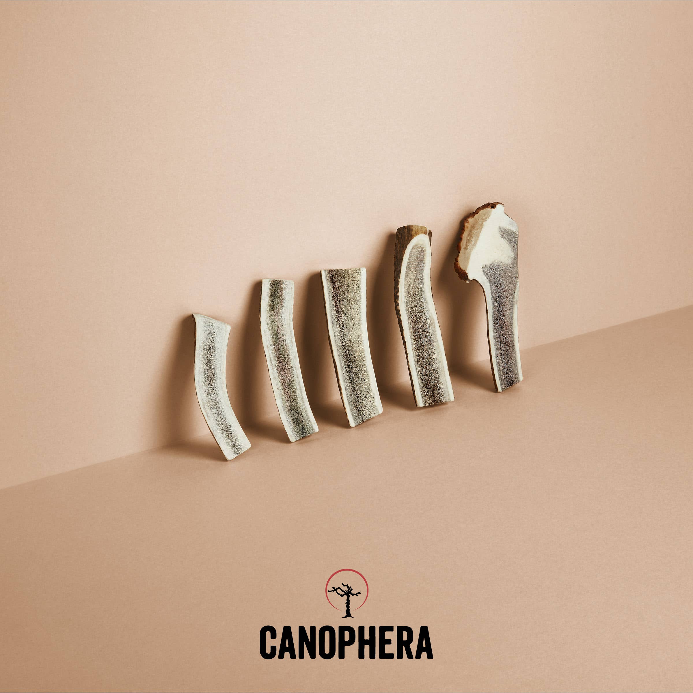Canophera Red Deer Antler Splits Dog Chew