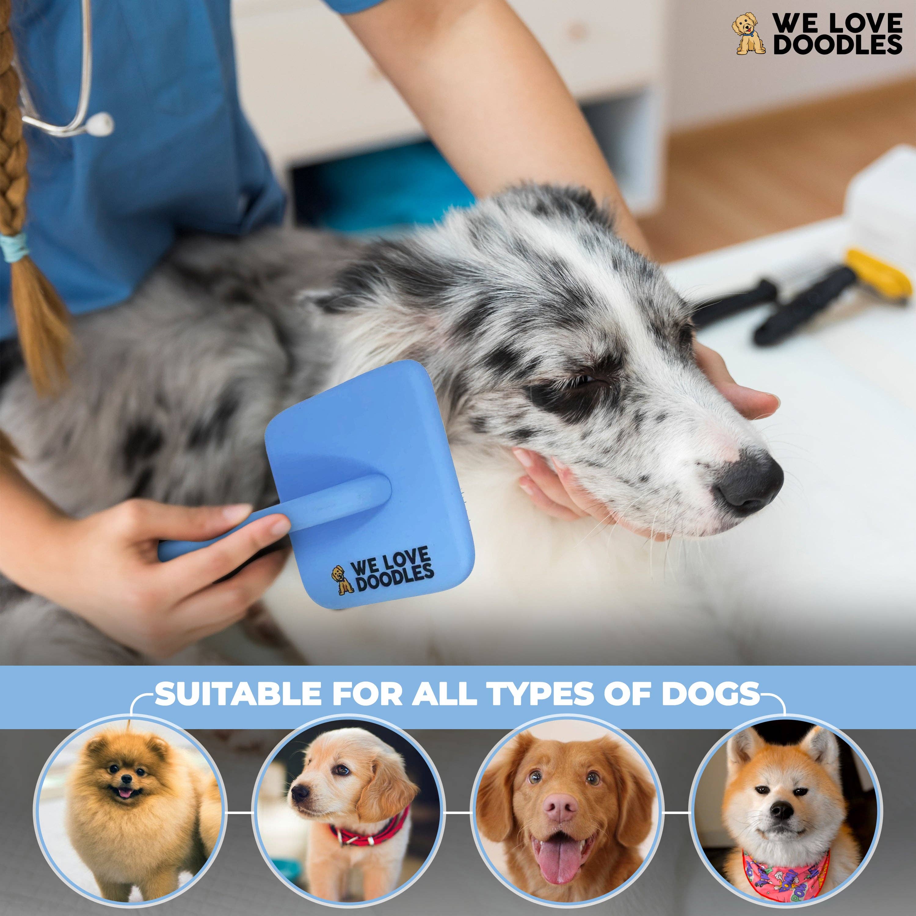 We Love Doodles - Large Slicker Brush