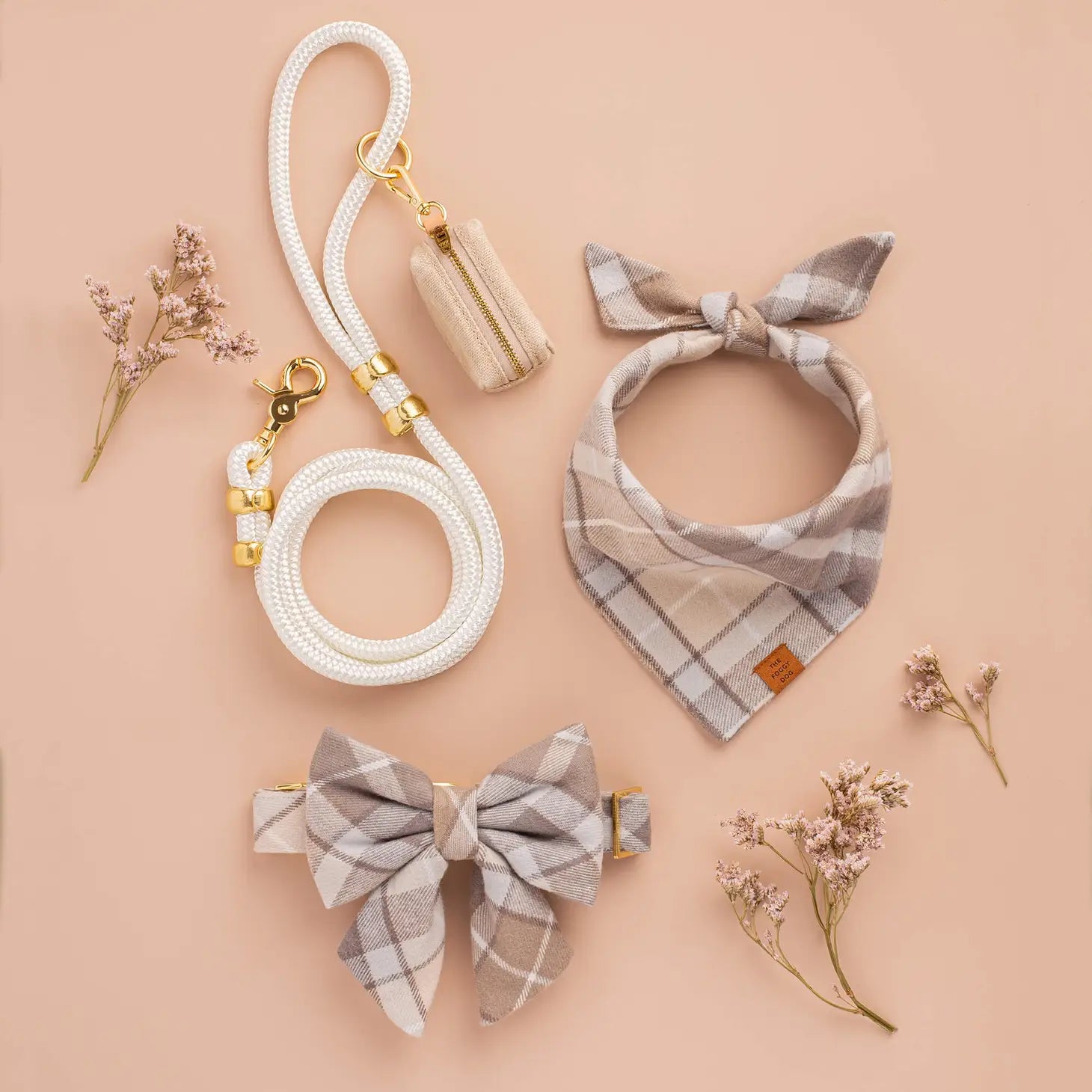 The Foggy Dog - Ivory Marine Rope Dog Leash