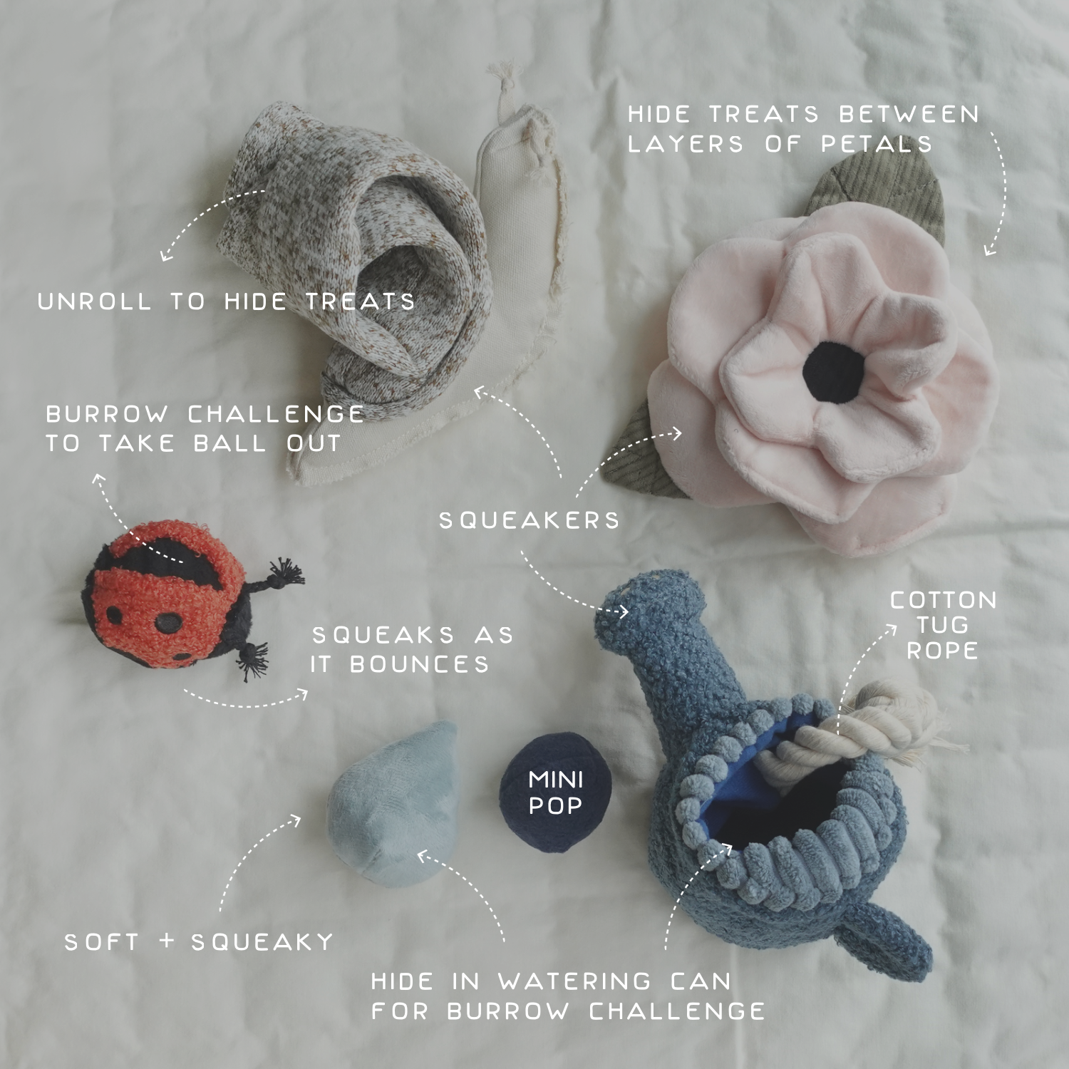 Lambwolf Collective - GARDEN SET // ENRICHMENT TOY SET// SNUFFLE TOY