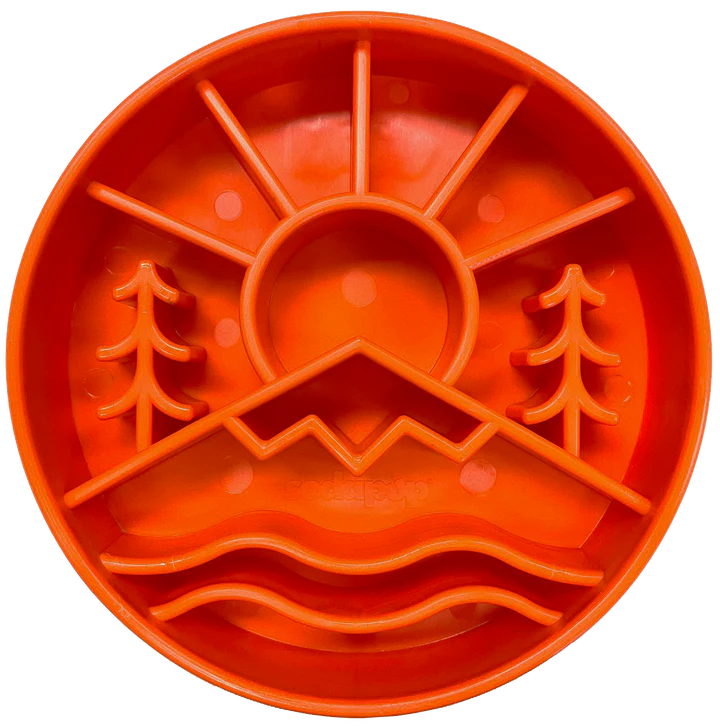 Sodapup Outdoor Design eBowl Enrichment Slow Feeder Bowl for Dogs