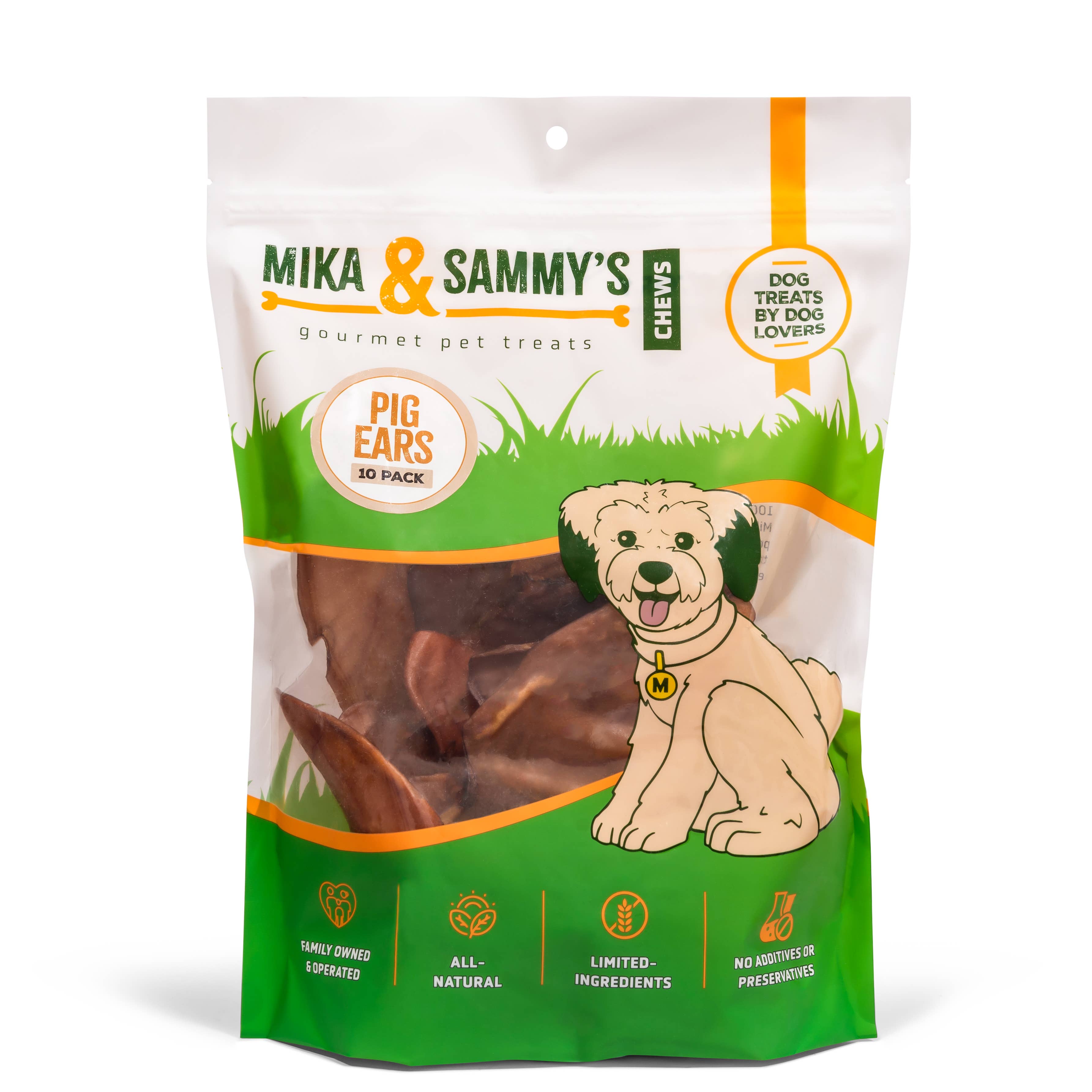 Mika and Sammy's Pig Ear Dog Chews
