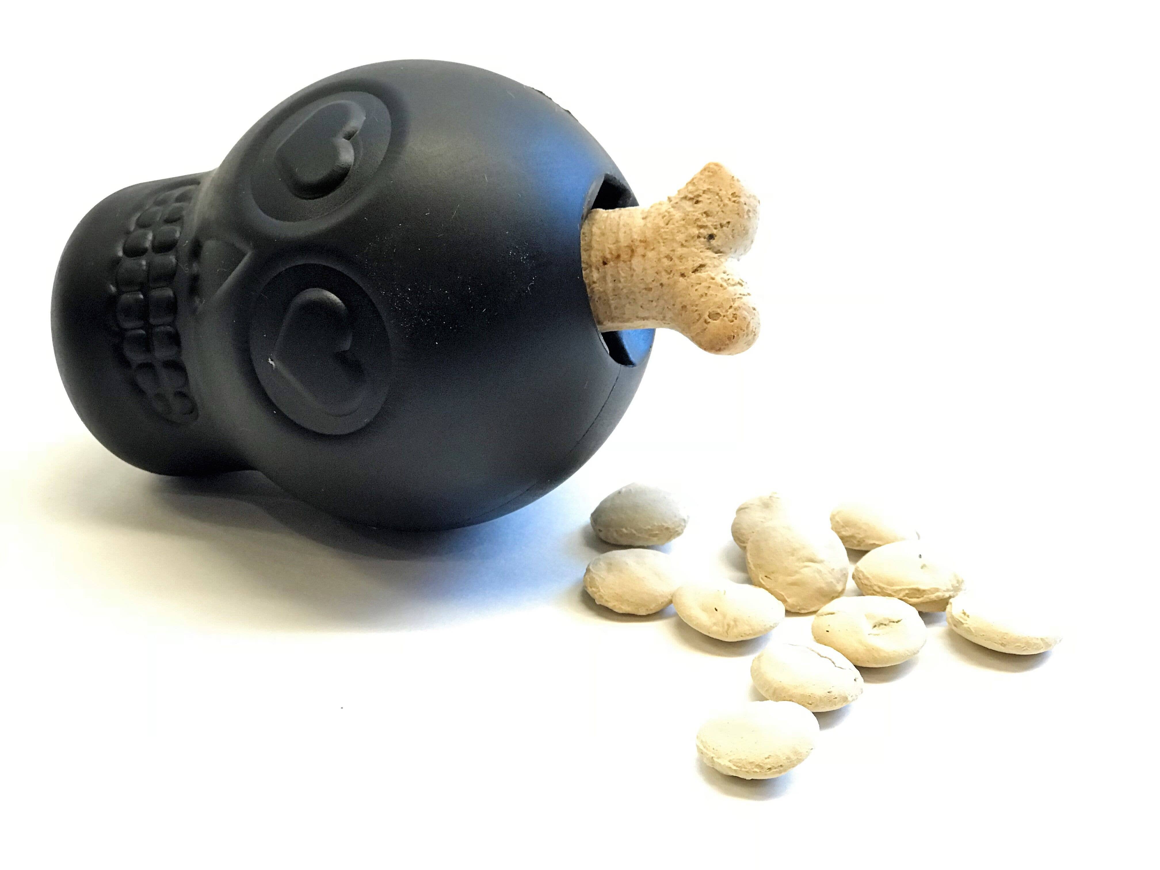 MKB Skull - Chew Toy - Treat Dispenser - Large: Black