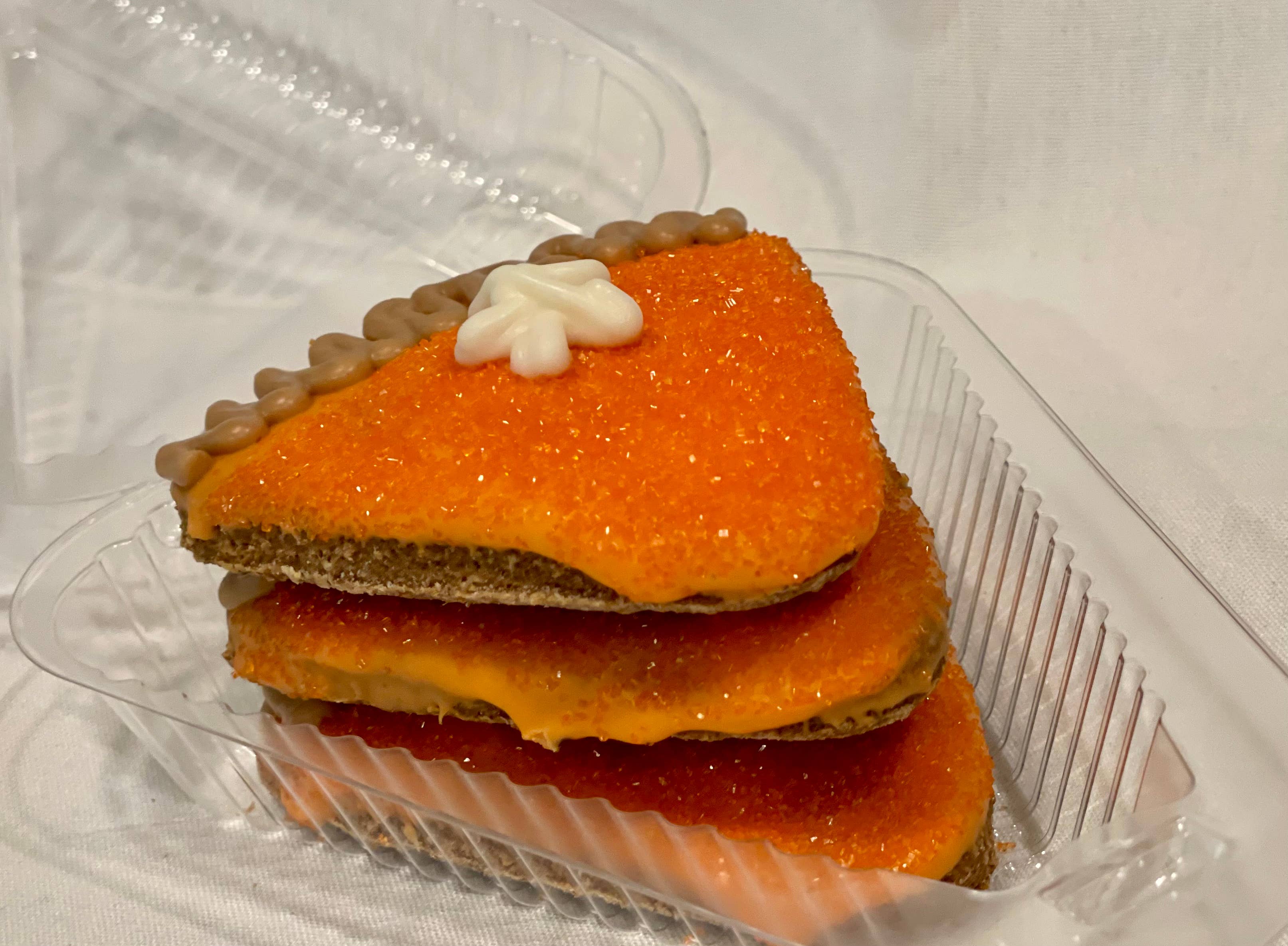 PUPkin Pie Slice fall dog treats