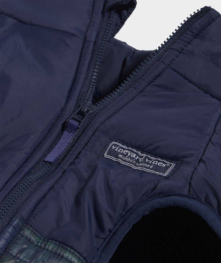 Found My Animal - Vineyard Vines X Fma Pet Puffer Jacket, Blackwatch Nautical