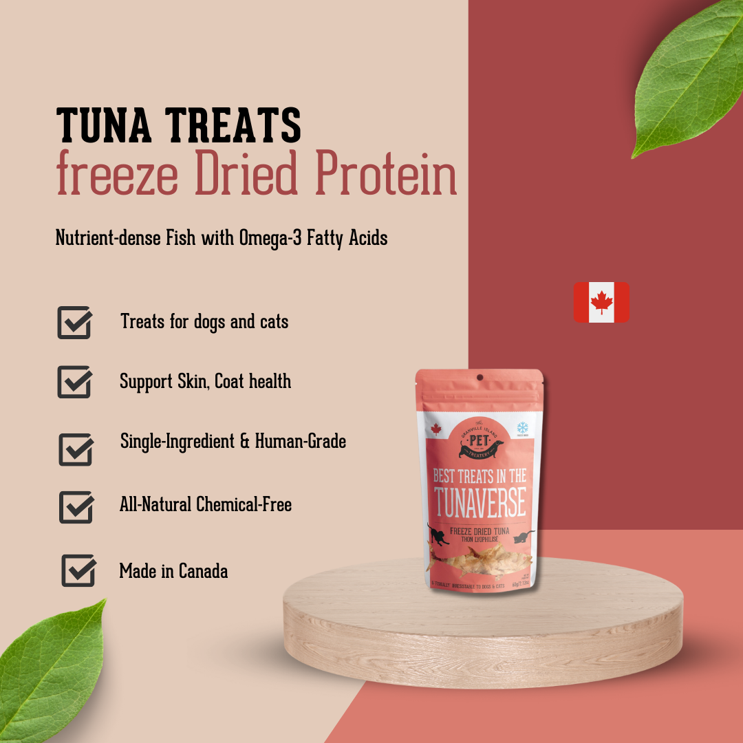 Freeze Dried Tuna Flakes Treat For Cats & Dogs 30G