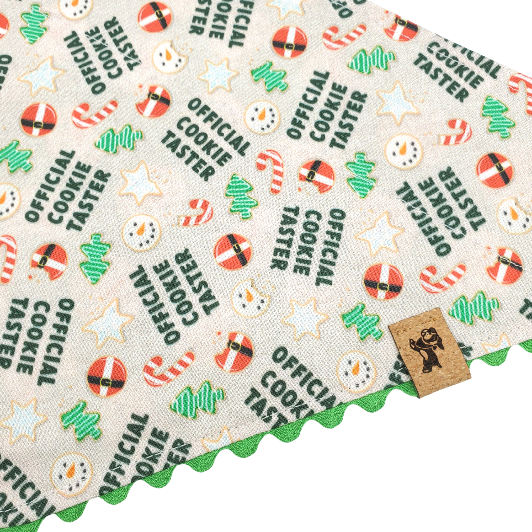 Cookie Tester - Reversible Dog Collar Bandana