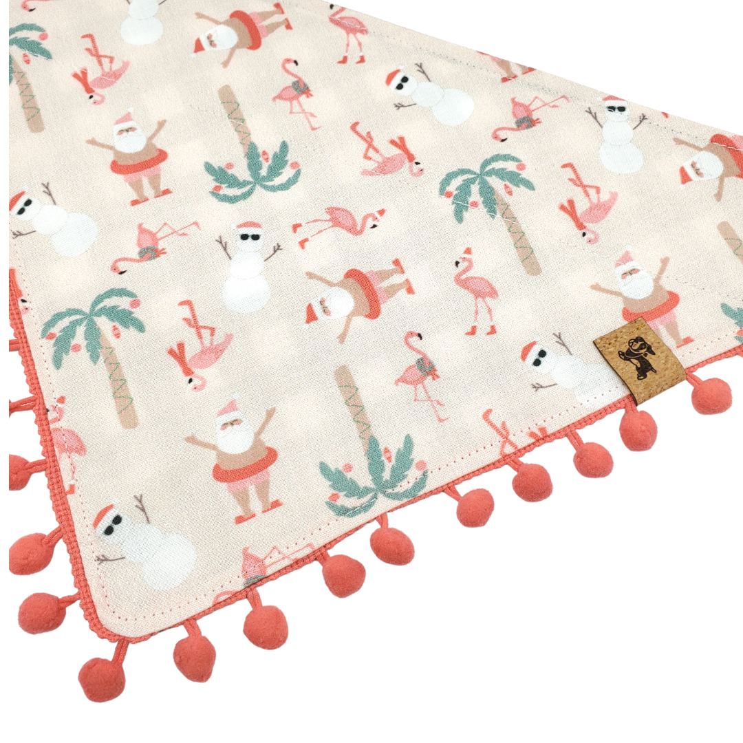Tropical Christmas - Reversible Dog Collar Bandana