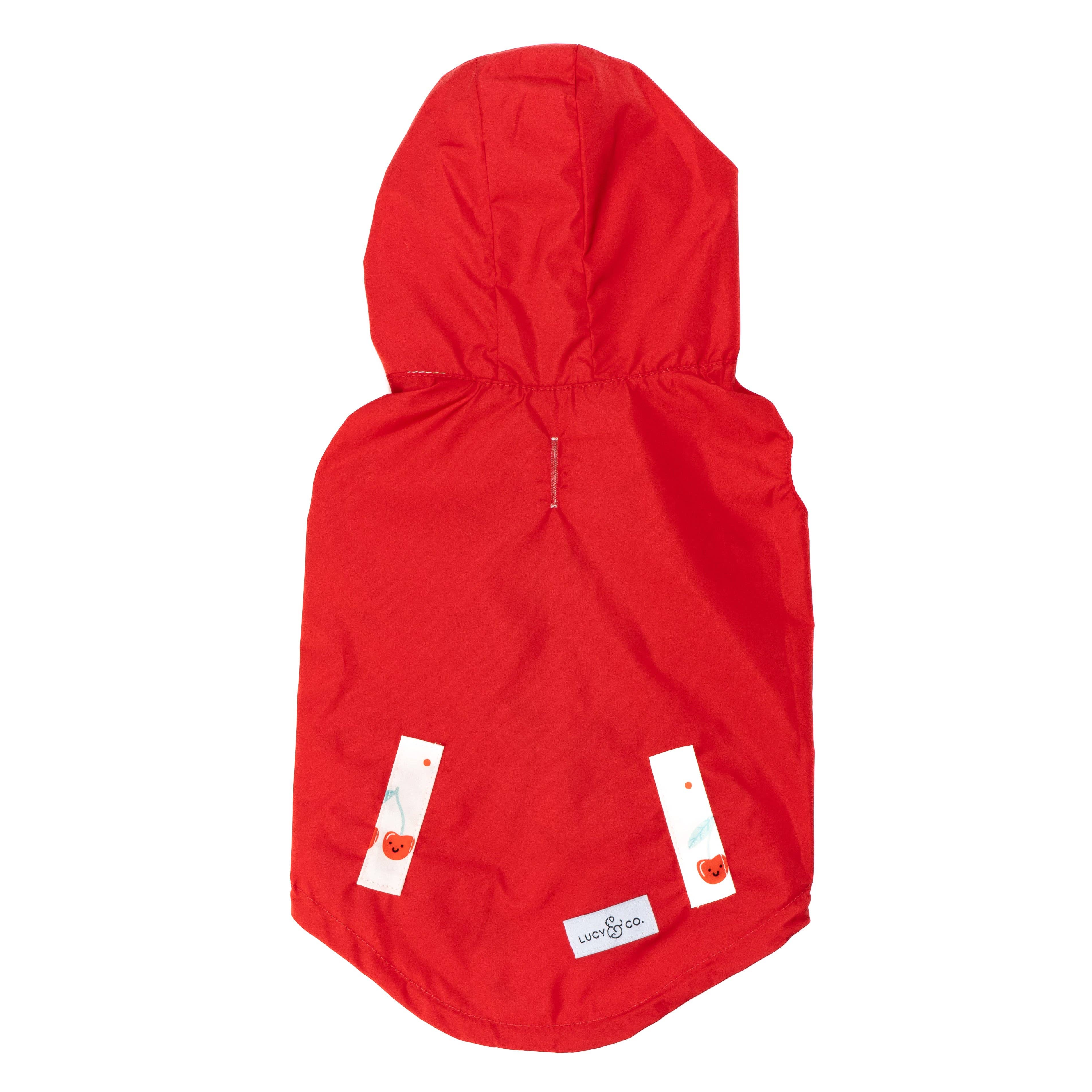 Lucy & Co. Cheery Cherries Reversible Raincoat