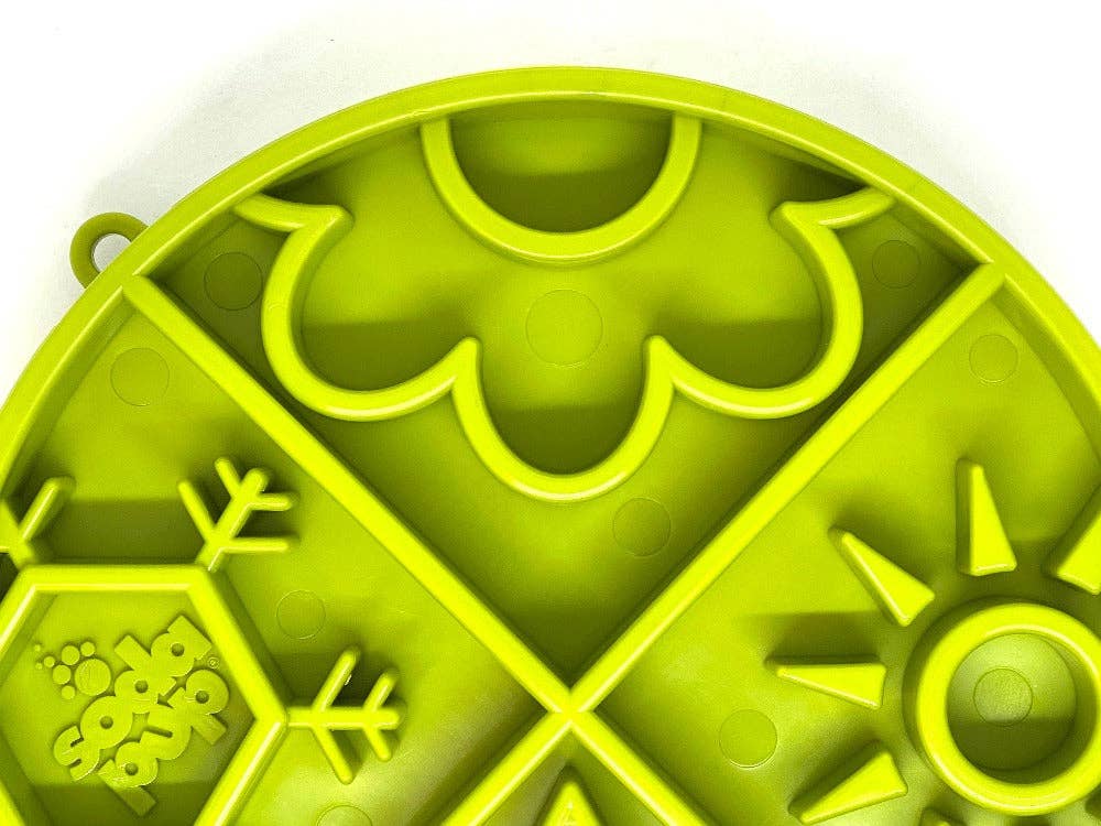 SodaPup Dog Toys - Four Seasons Design Shallow etRAY Enrichment Slow Feeder Bow