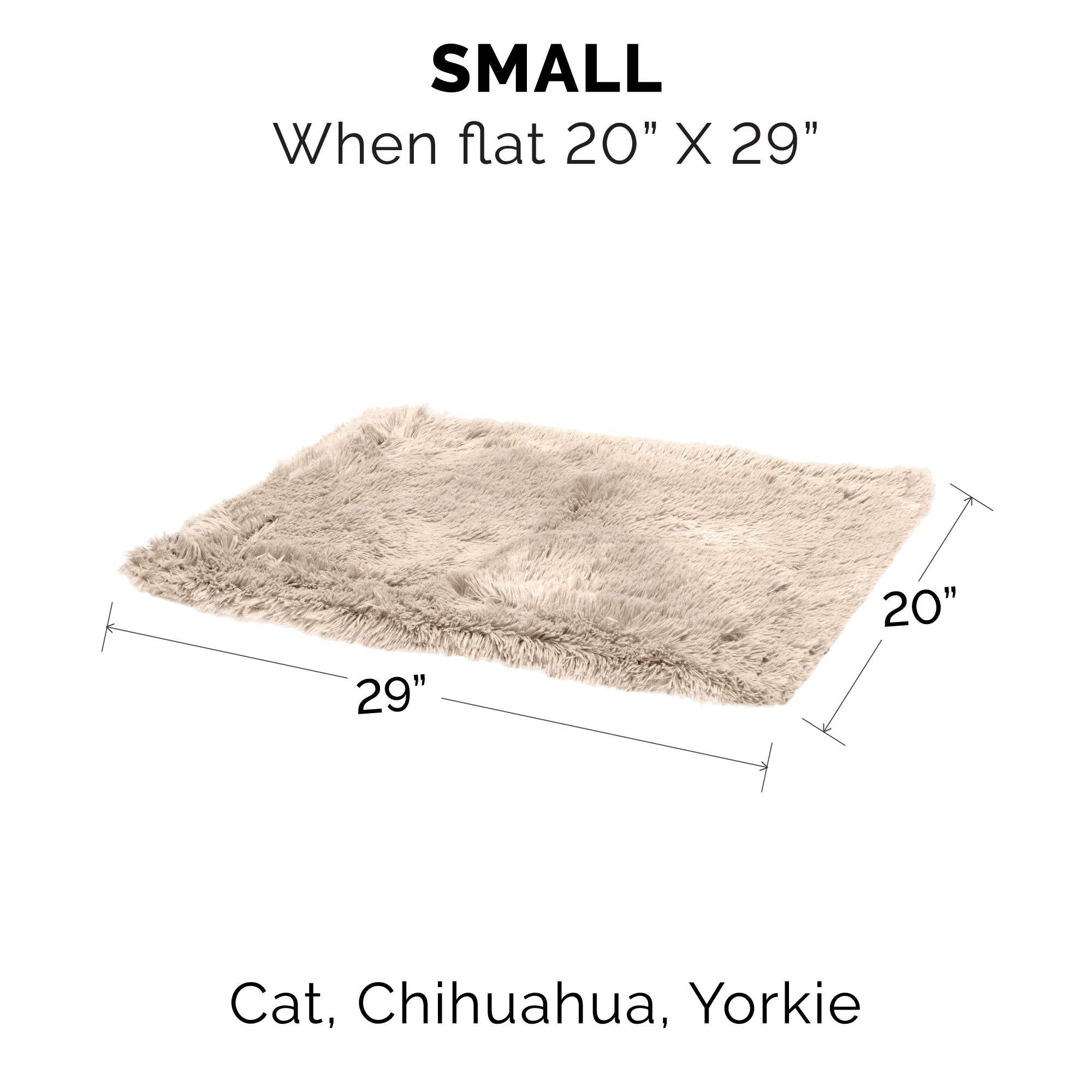 Long Fur & Velvet Pet Throw Blanket: Mist Gray / Extra Large