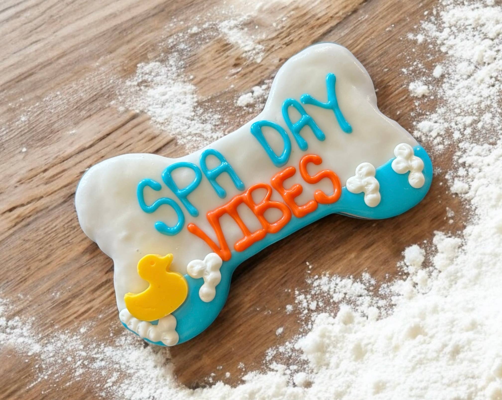 6 inch Spa Day Vibes Bone dog treat
