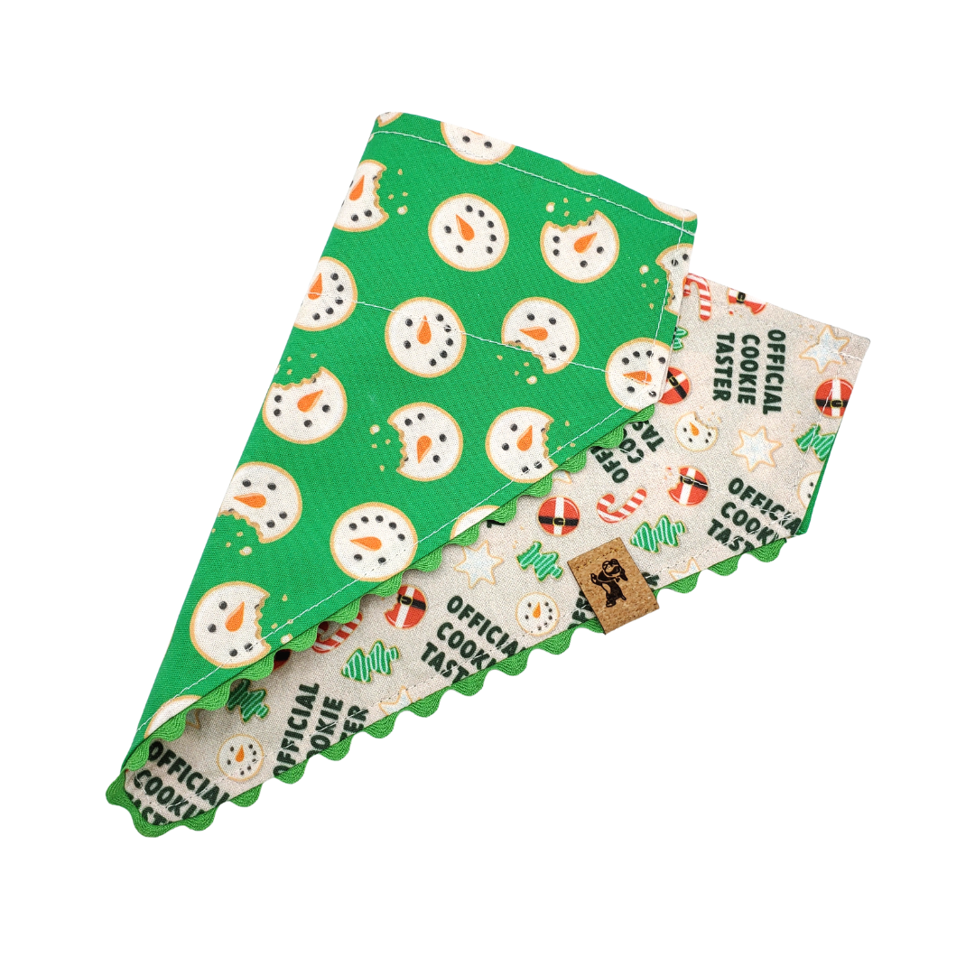 Cookie Tester - Reversible Dog Collar Bandana