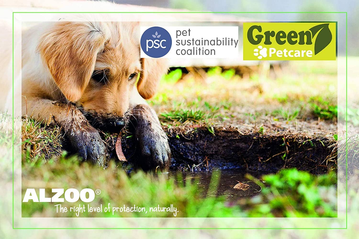 ALZOO™ Plant-Based Flea and Tick Repellent Shampoo for Dogs