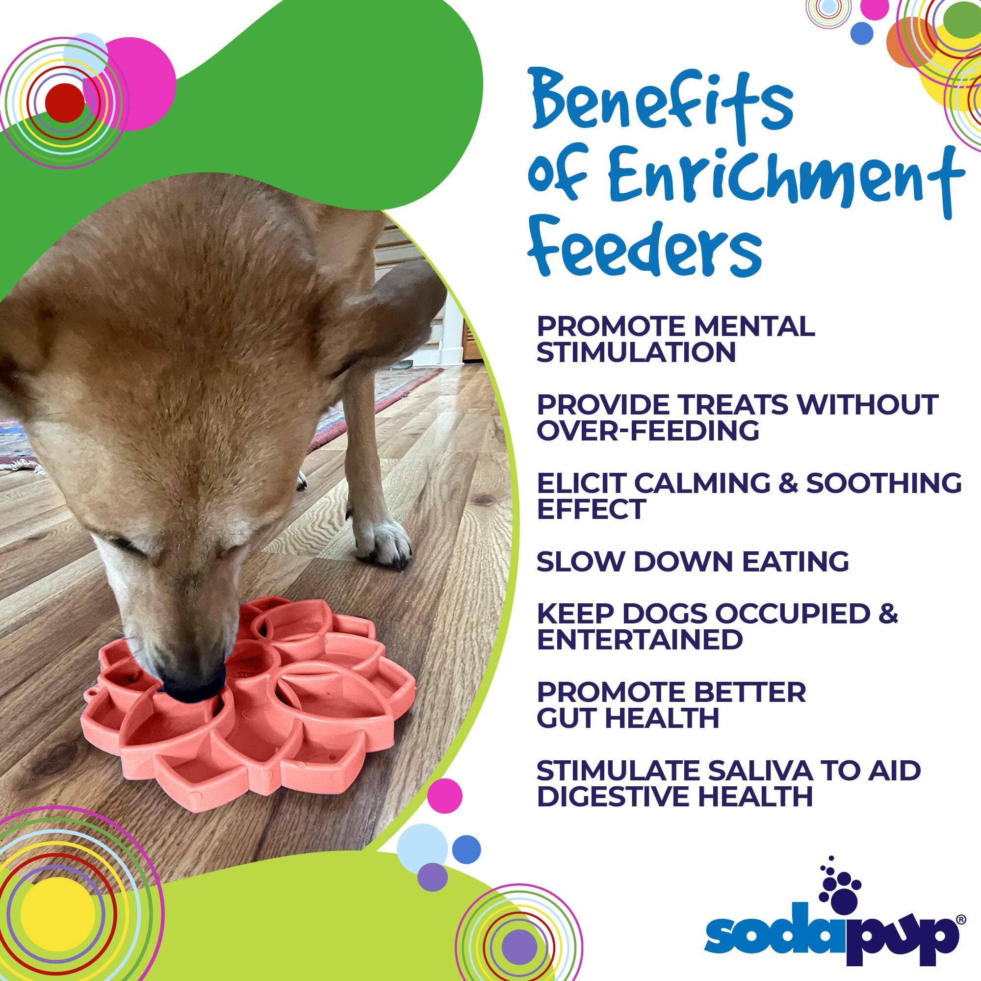 SodaPup Mandala "Softie" eTray Enrichment Tray for Dogs