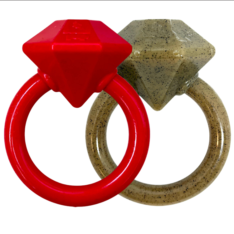 SodaPup Dog Toys - Diamond Ring Durable Nylon Teething Ring for Puppies