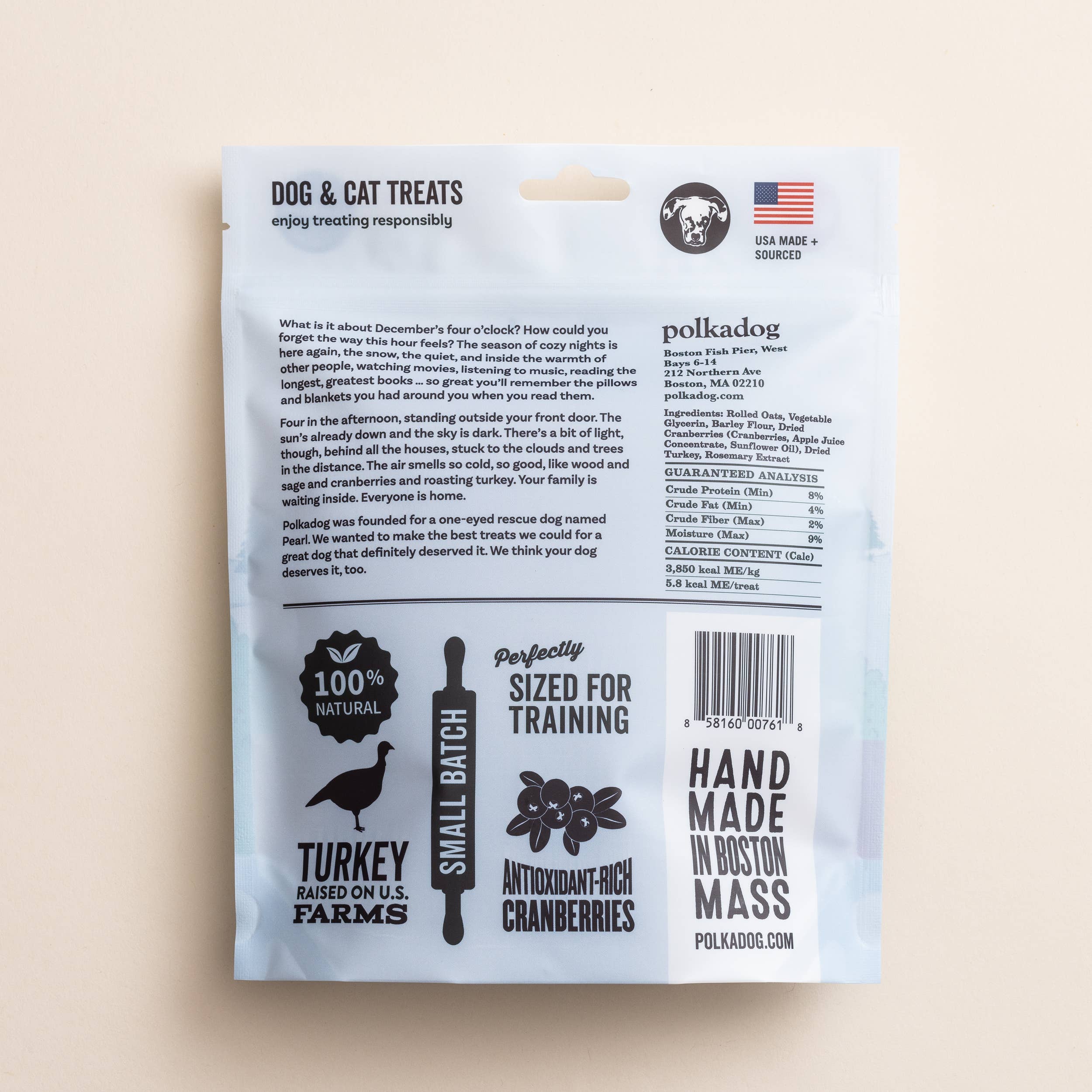 Holiday Pouch: Seasons Eatings (Turkey & Cranberry) - 12oz
