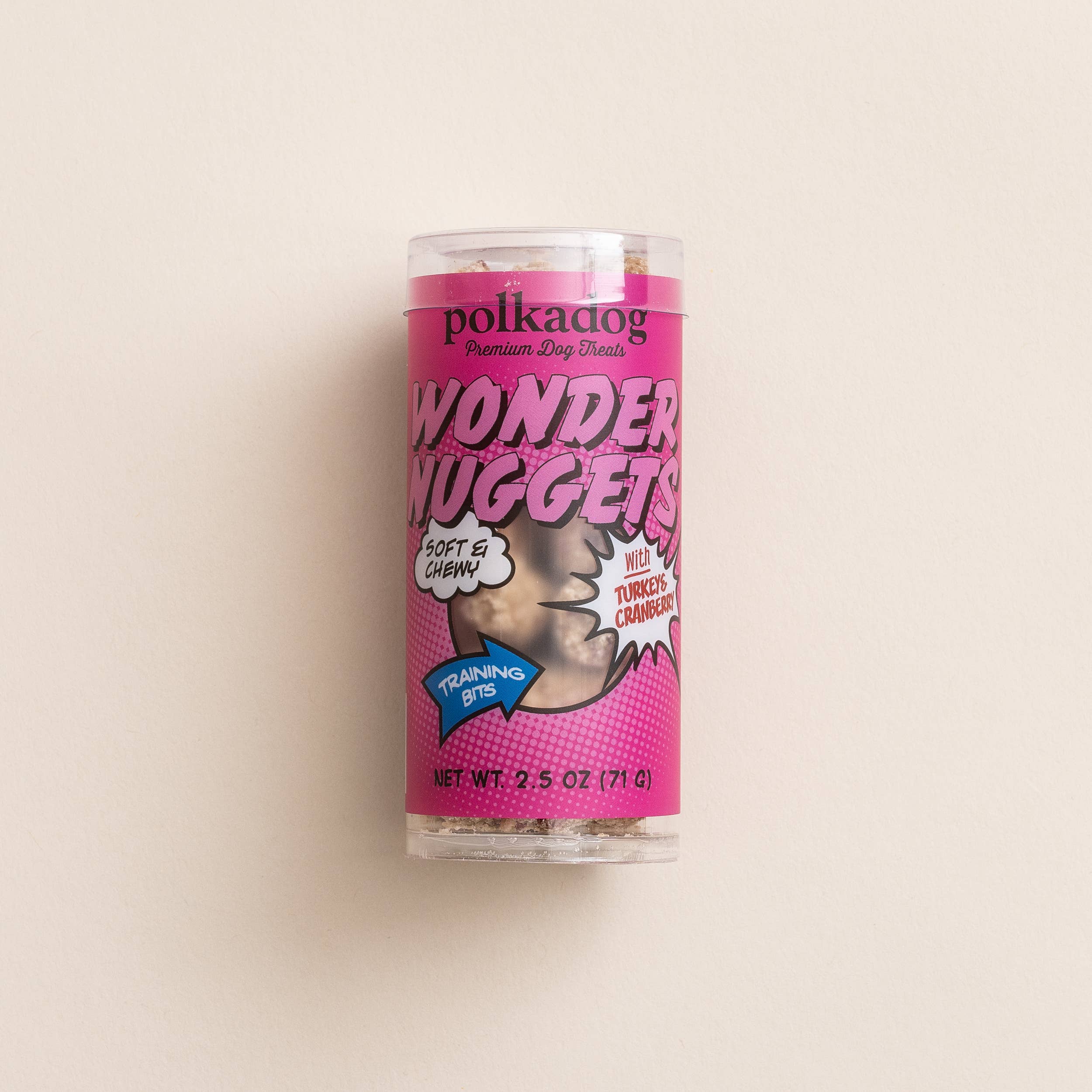 Polkadog - Mini Tube: Wonder Nuggets, Turkey & Cranberry - 2.5oz