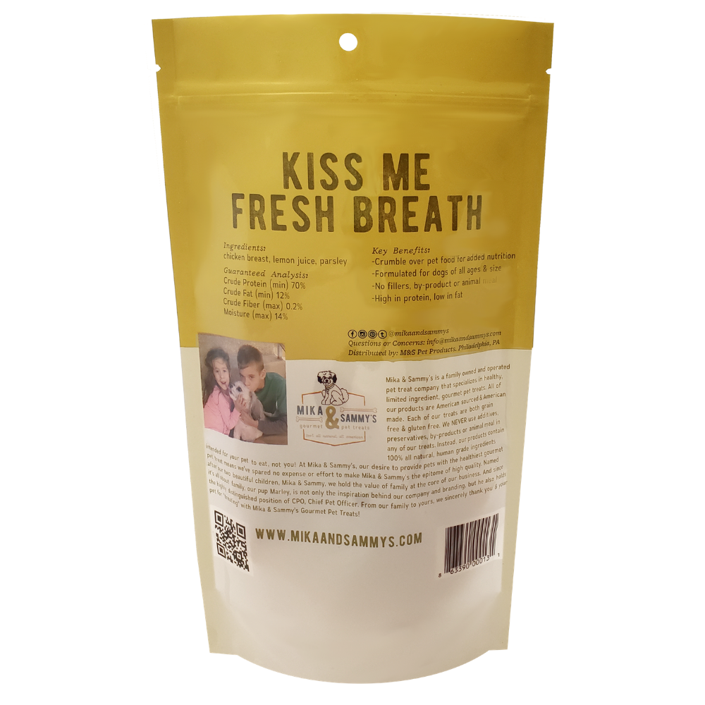 Mika and Sammy's Kiss Me Fresh Breath Dog Treats - Chicken