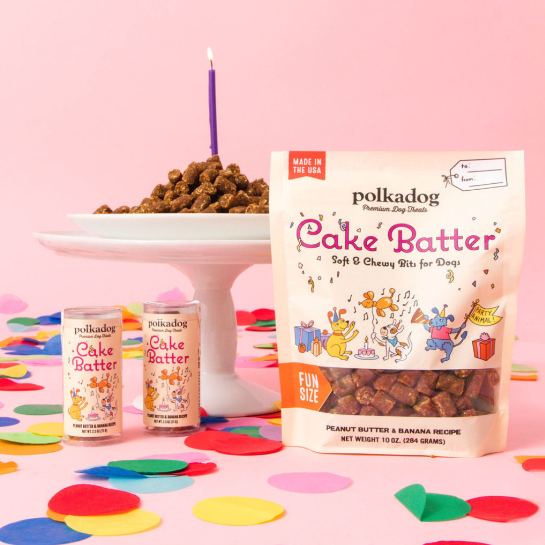 Polkadog - Cake Batter, Peanut Butter & Banana - 10oz - Dog Treats