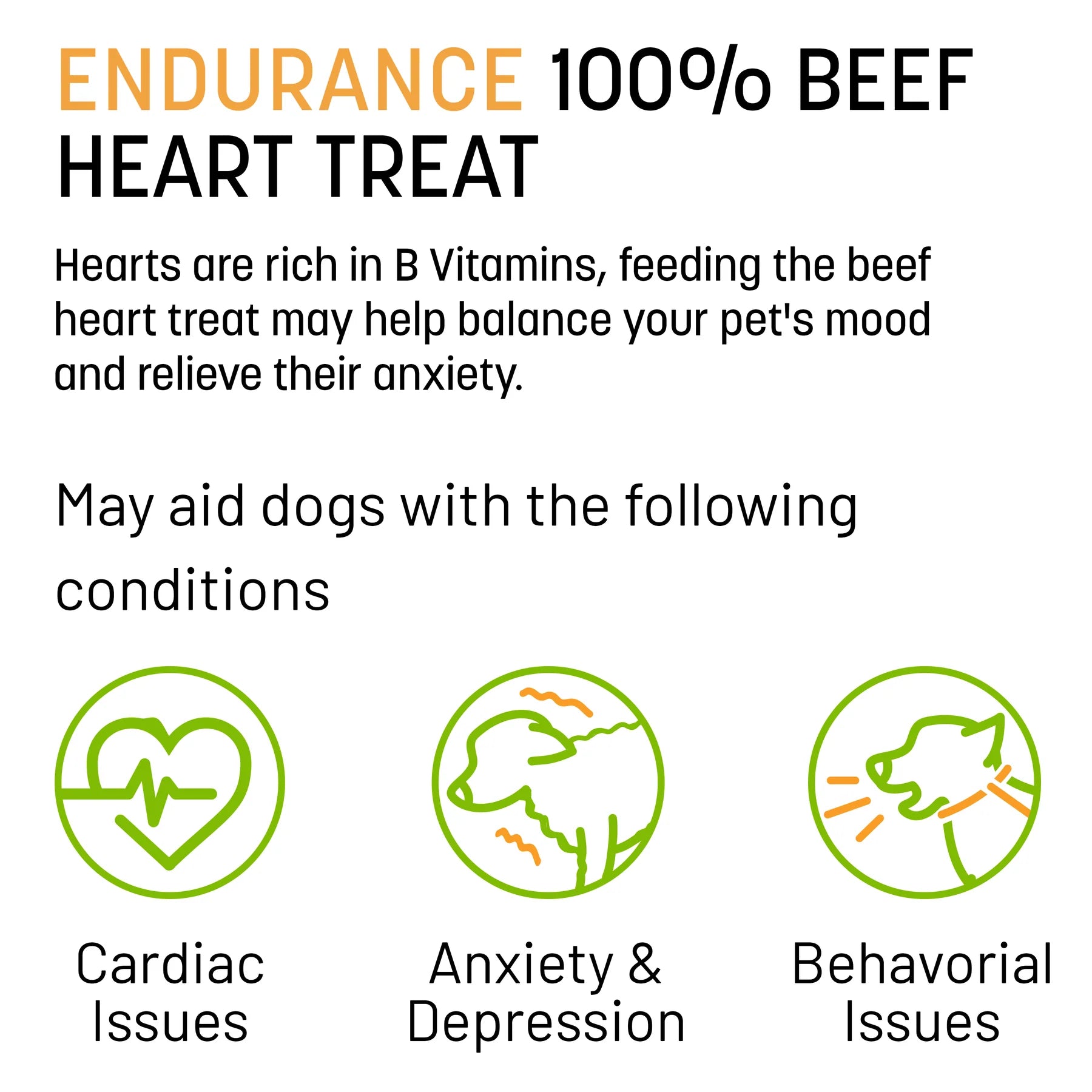 Your dog's Freeze Dried Beef Heart Treats Endurance