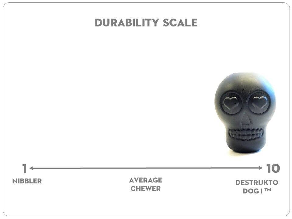 MKB Skull - Chew Toy - Treat Dispenser - Large: Black