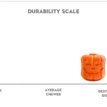 Mkb Jack O' Lantern - Chew Toy-Treat Dispenser-Large-Orange