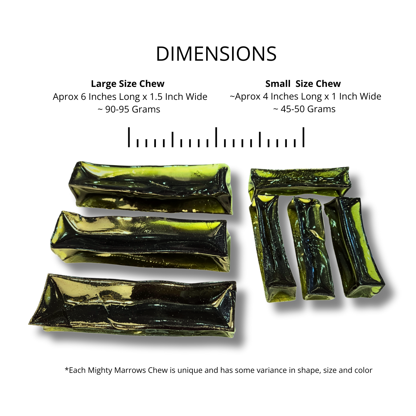 Wag & Bright Supply Co. - Mighty Marrows Collagen Dental Chew - Beef Liver - Large