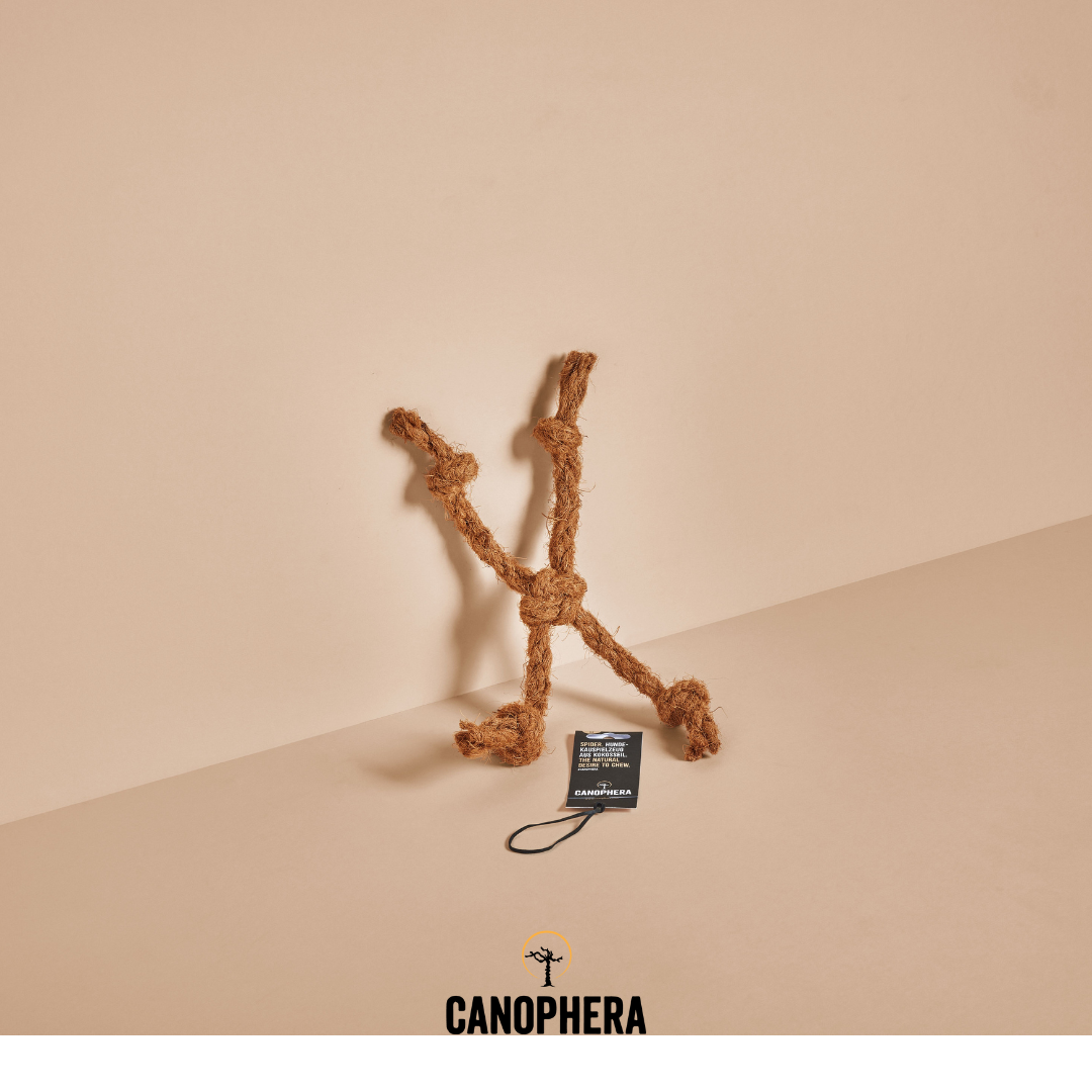 CANOPHERA LLC - Dog Toy Made Of Coconut Rope - CocoSpider