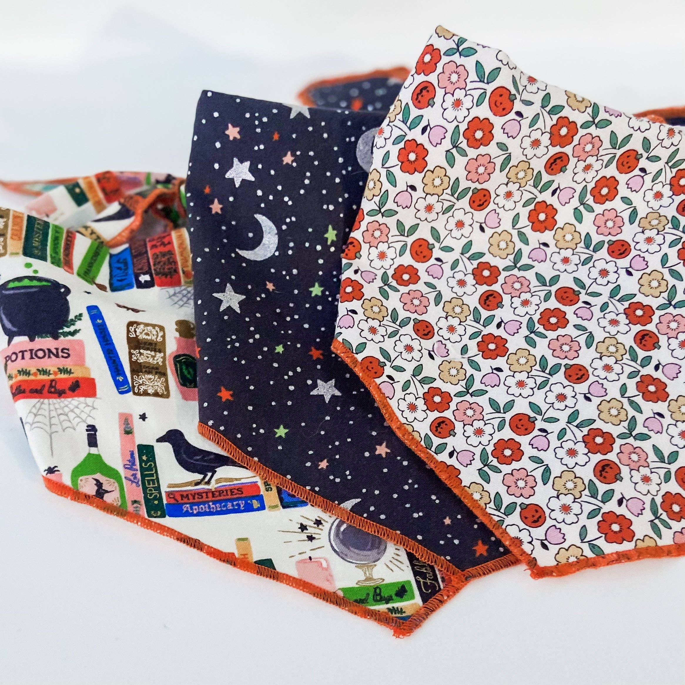 doggish - Pumpkin flowers halloween dog bandana pet accessory