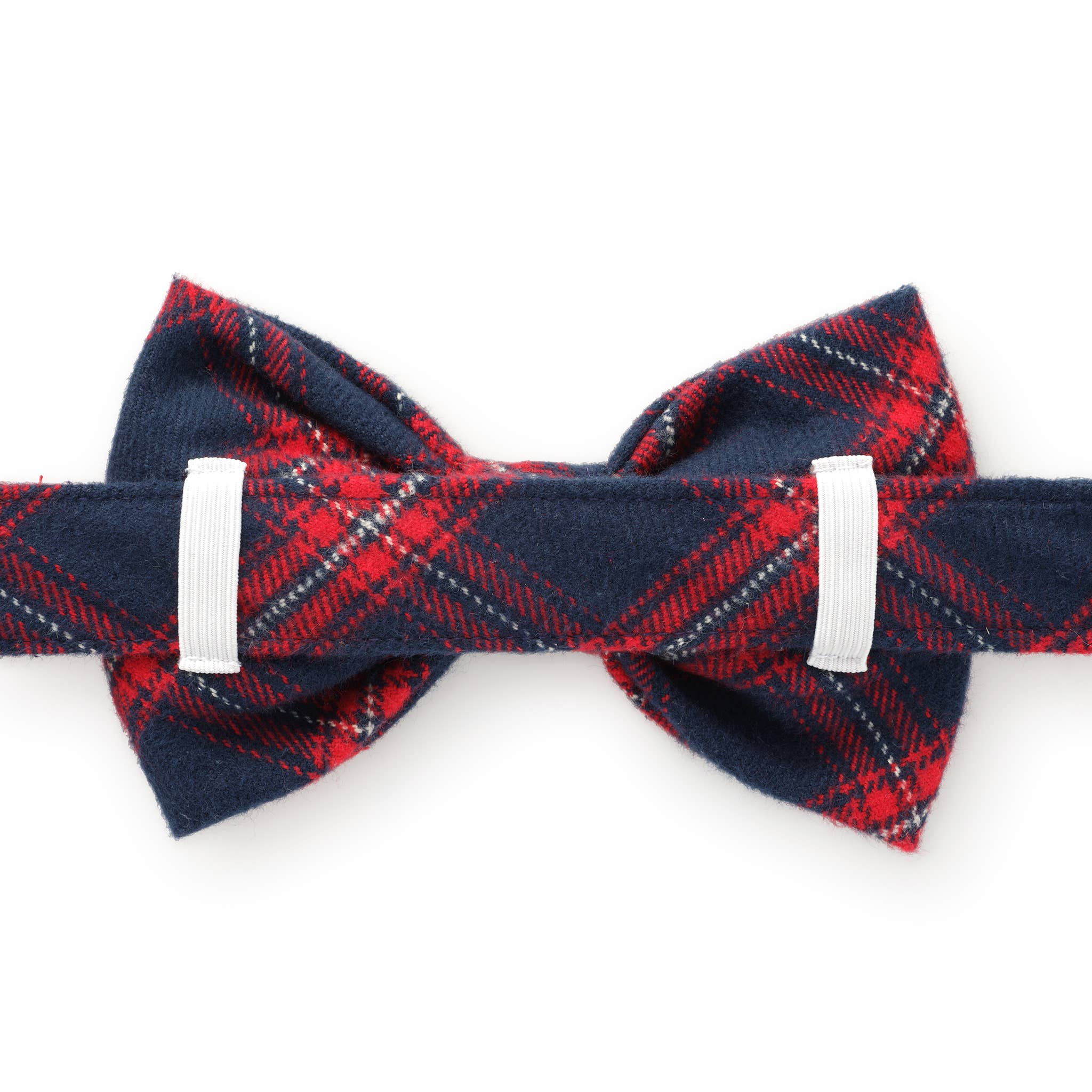 Kingston Plaid Flannel Holiday Dog Bow Tie: Standard