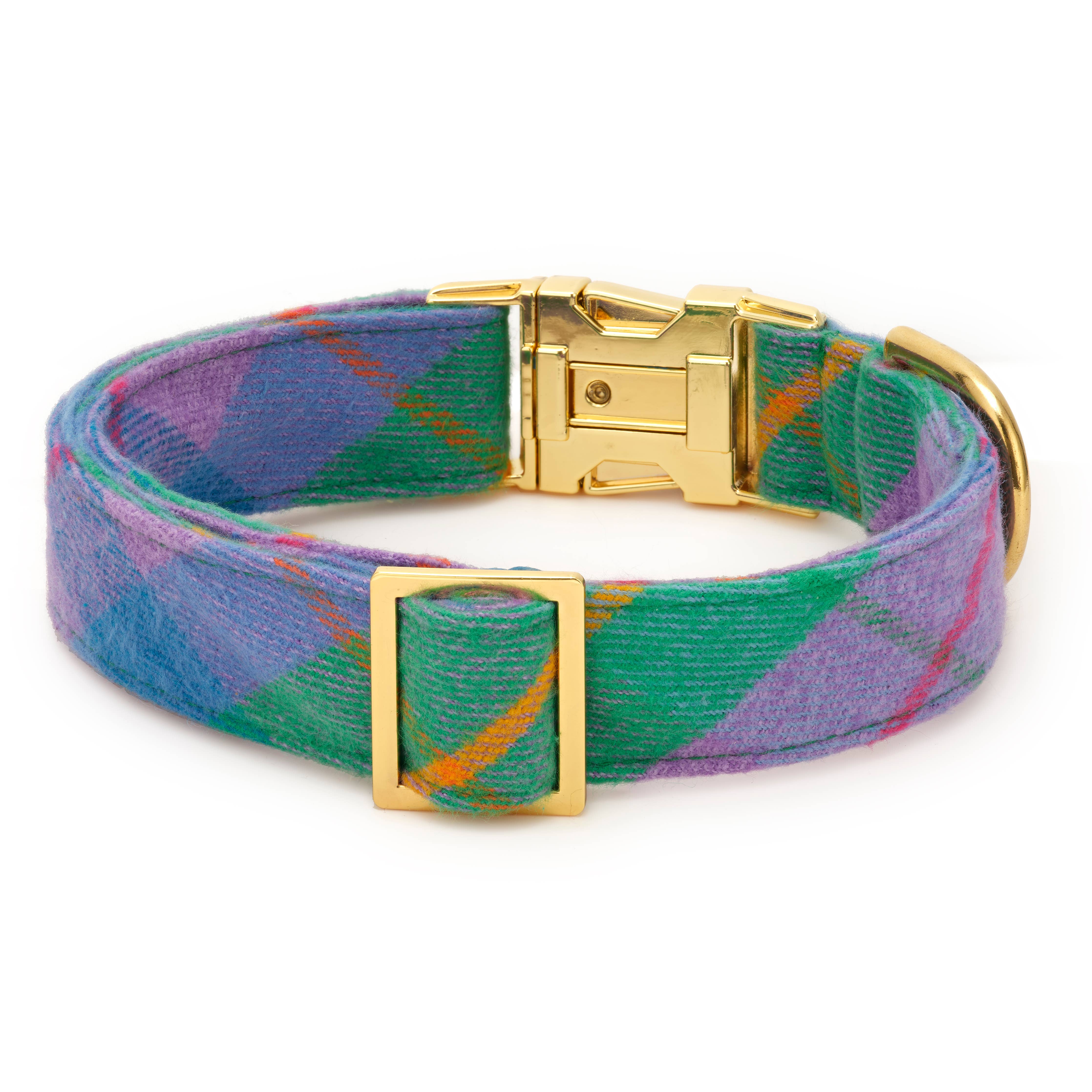 The Foggy Dog - Fable Plaid Flannel Easter Day Dog Collar