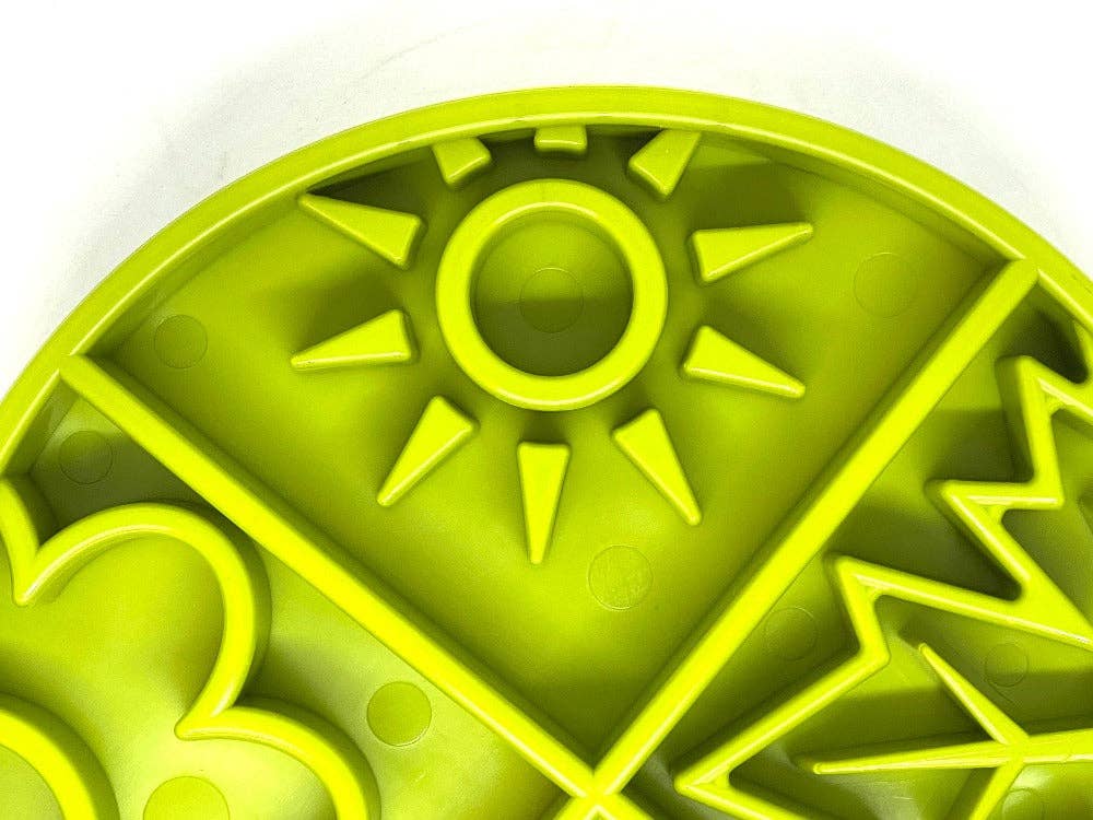 SodaPup Dog Toys - Four Seasons Design Shallow etRAY Enrichment Slow Feeder Bow