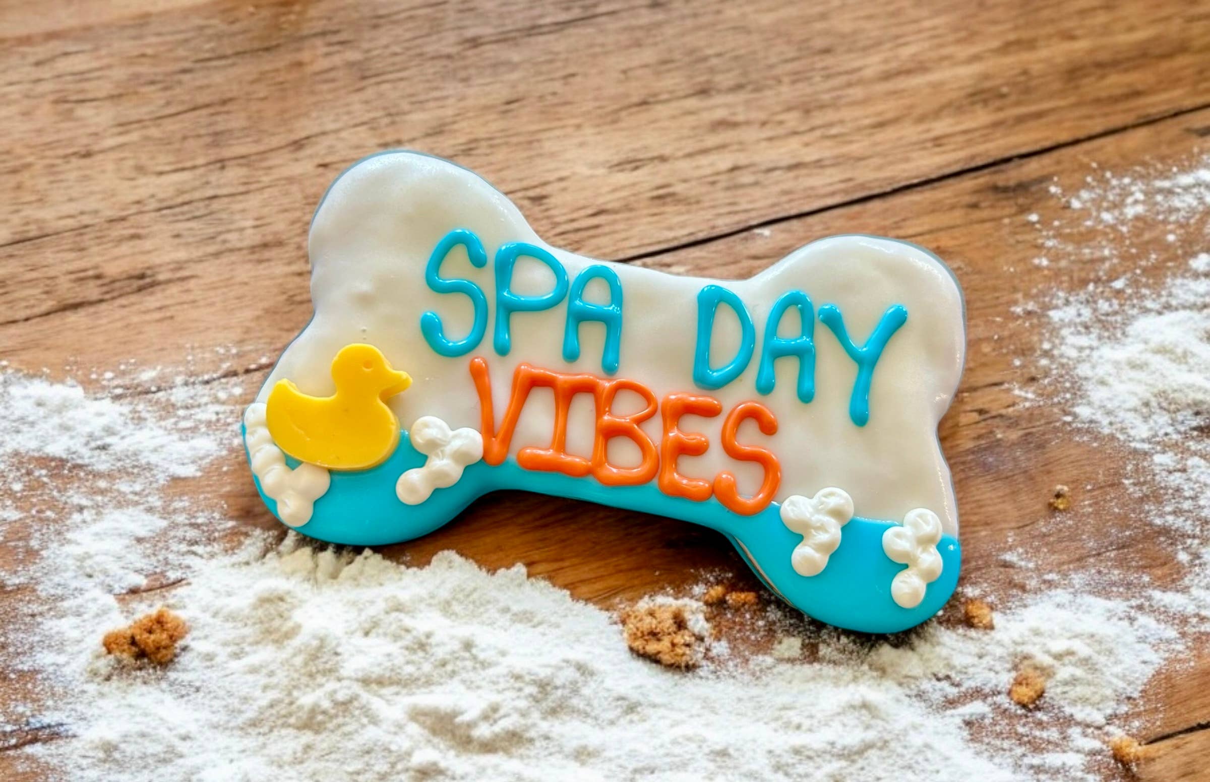 6 inch Spa Day Vibes Bone dog treat