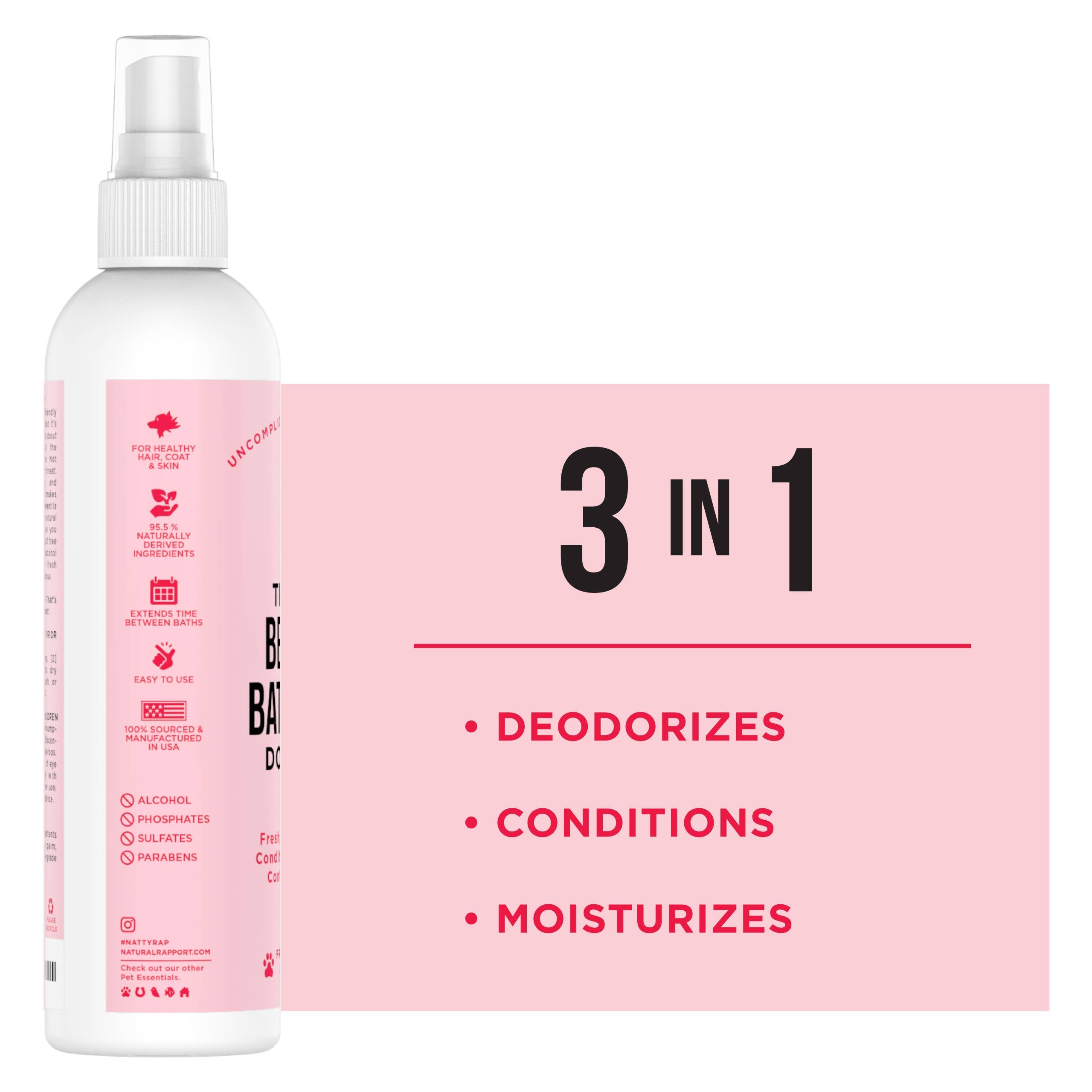 Natural Rapport - The Only Between Bath Spray Dogs Need - Floral & Coconut