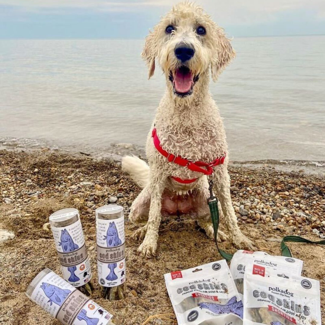 Polkadog - Cod Skins - 4.7oz Tube - Dog & Cat Treats