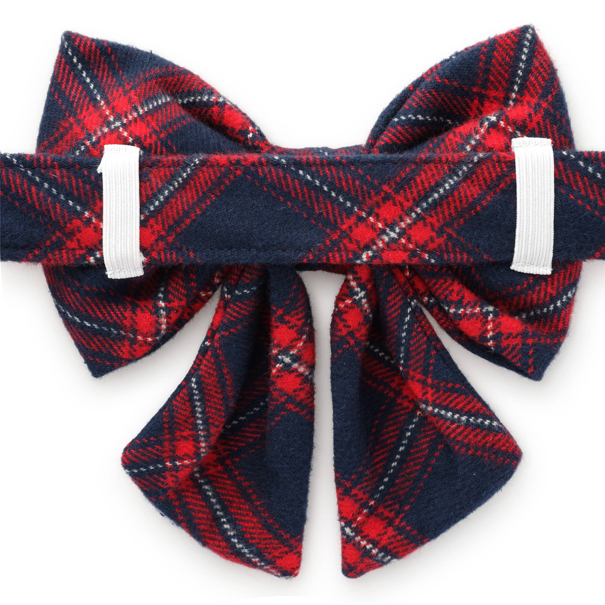 Kingston Plaid Flannel Holiday Lady Dog Bow: Small