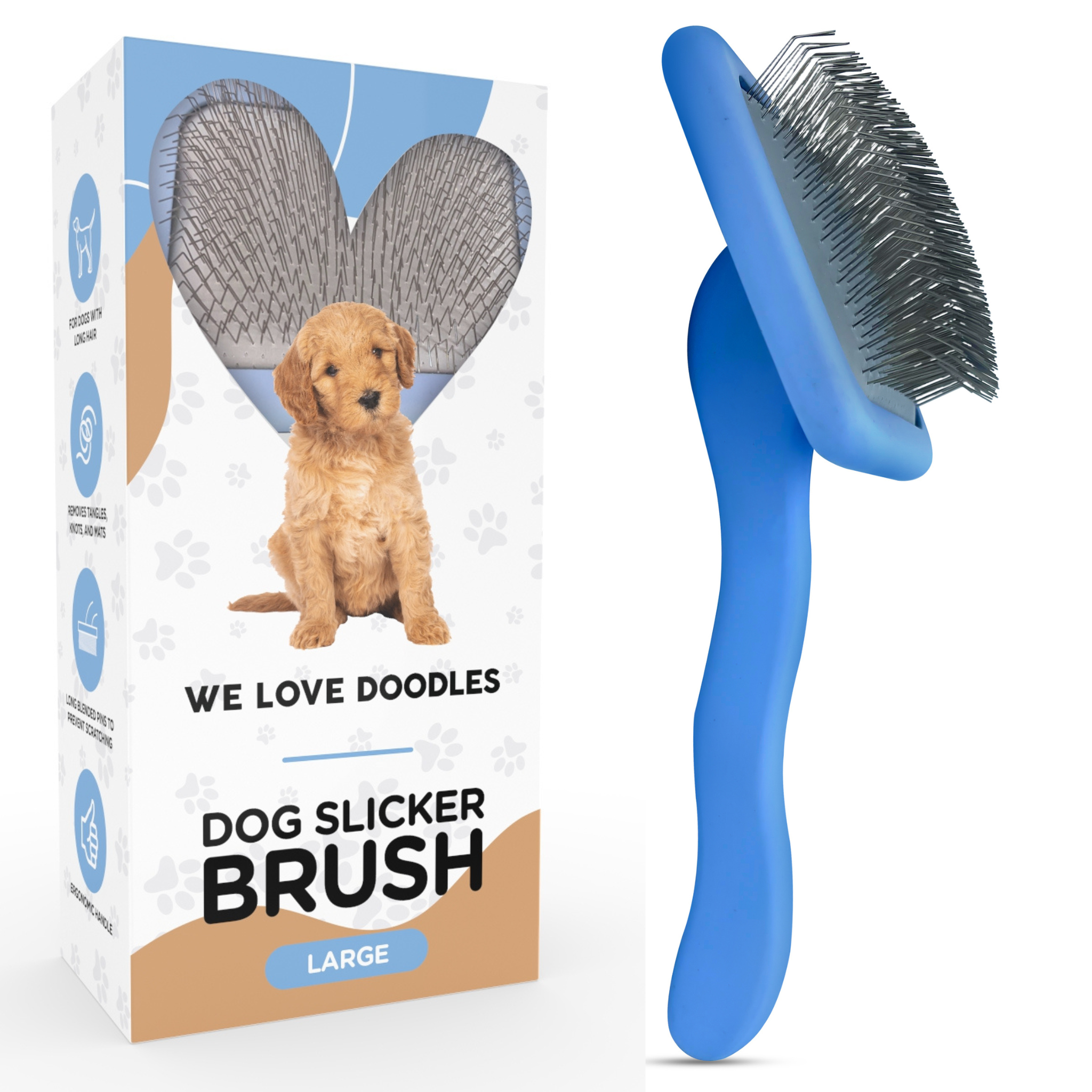 We Love Doodles - Large Slicker Brush