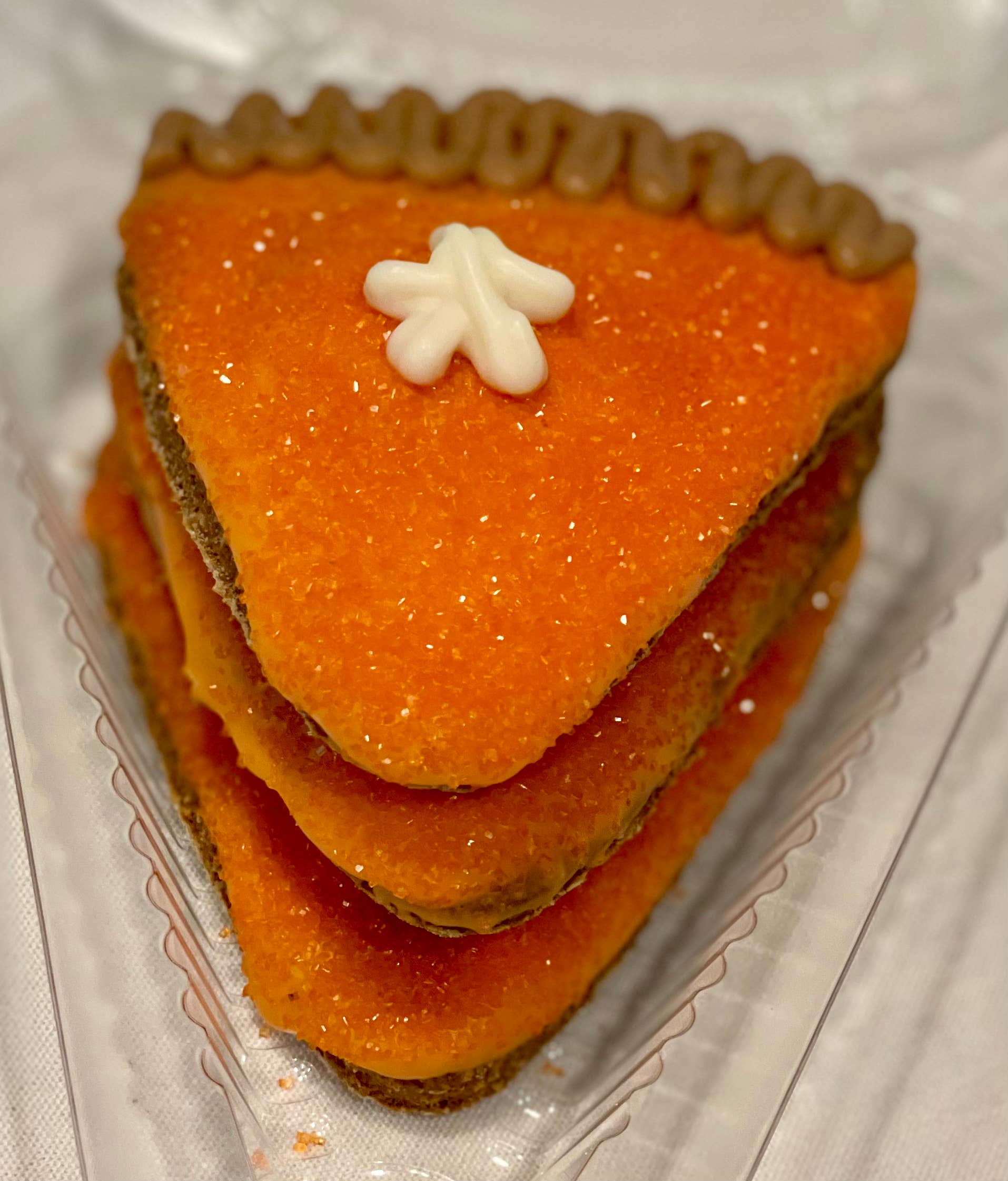 PUPkin Pie Slice fall dog treats