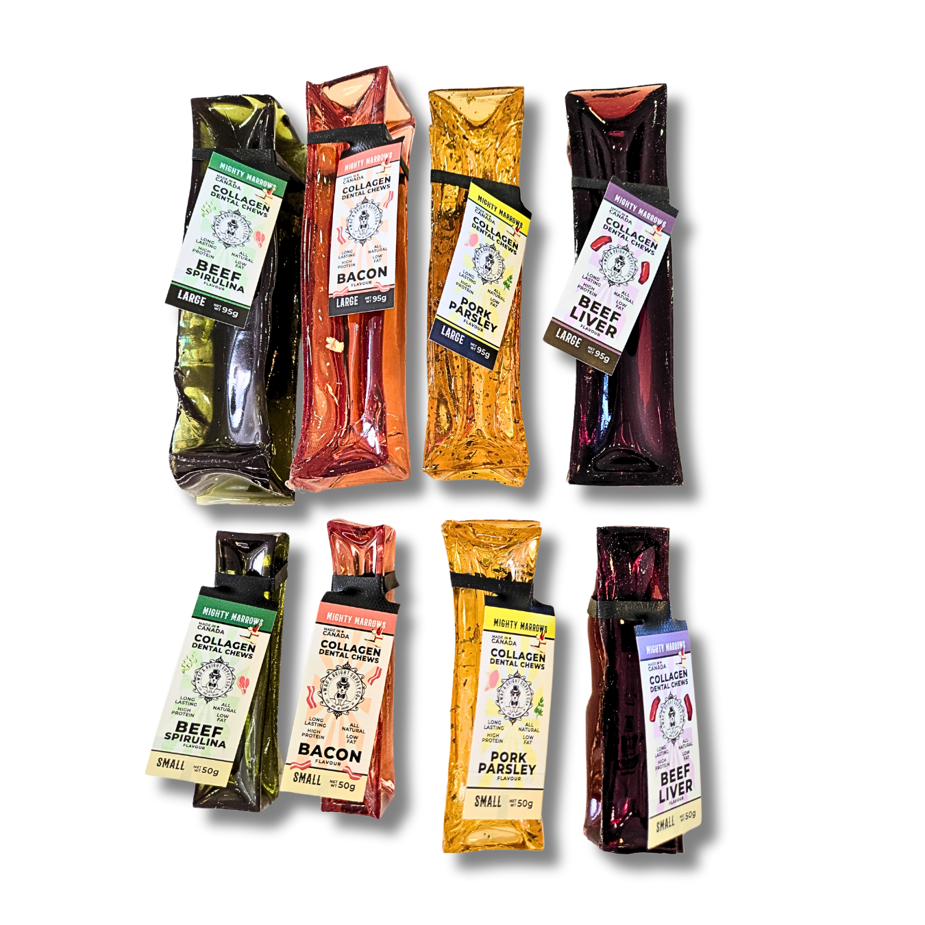 Wag & Bright Supply Co. - Mighty Marrows Collagen Dental Chew - Beef Liver - Large