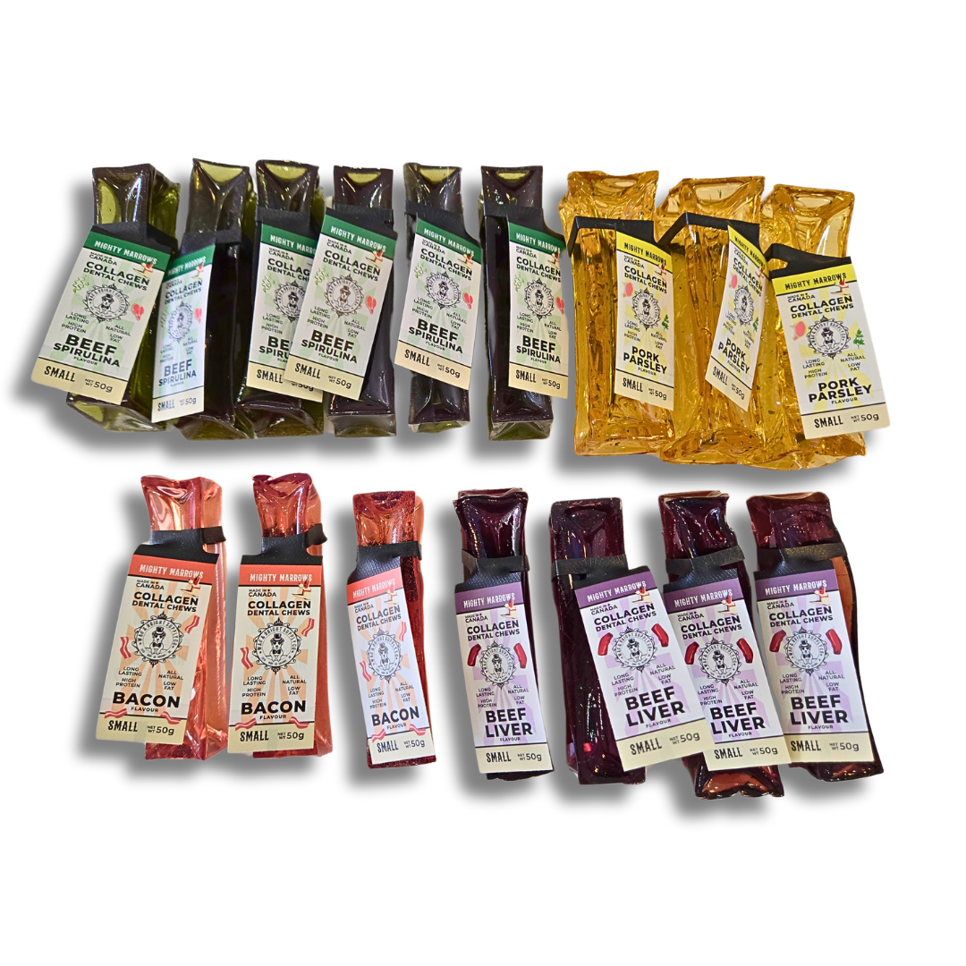 Wag & Bright Supply Co. - Mighty Marrows Collagen Dental Chew - Beef Liver - Large
